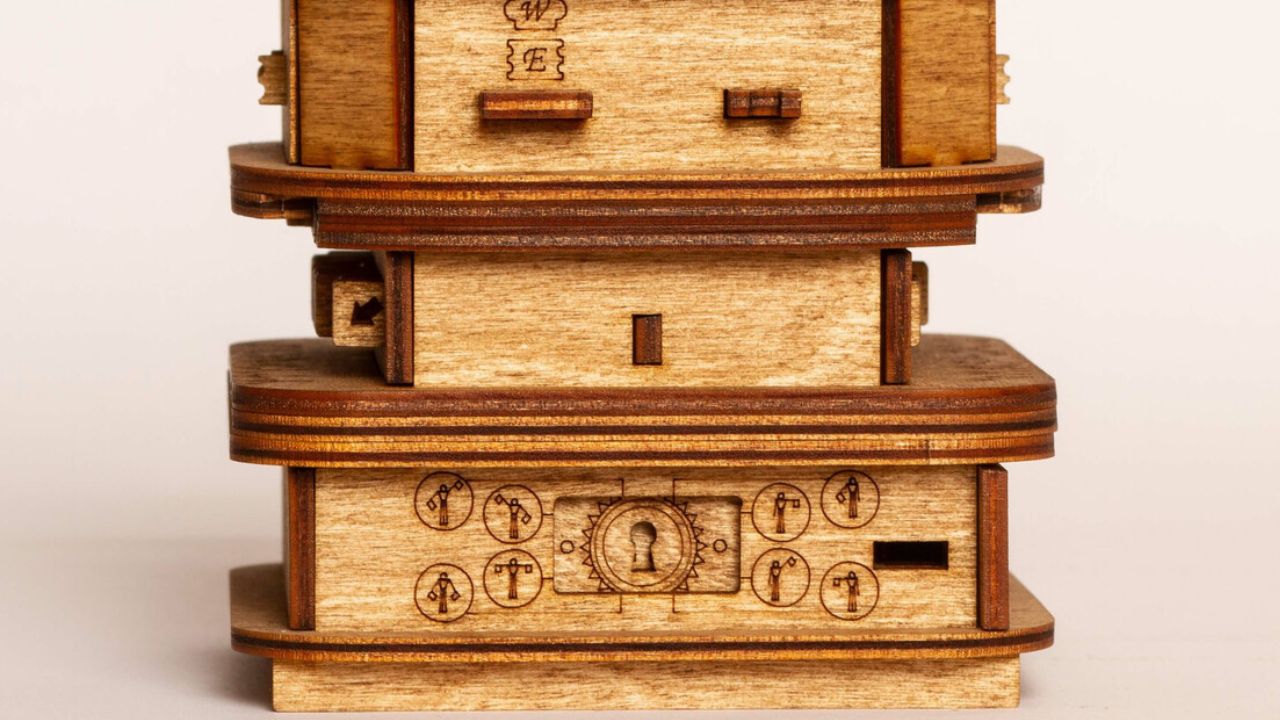 Rätselbox Holz, Denkspiele Erwachsene