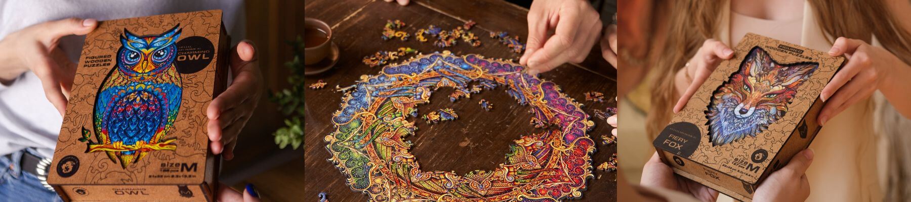 Magical wooden puzzle gifts
