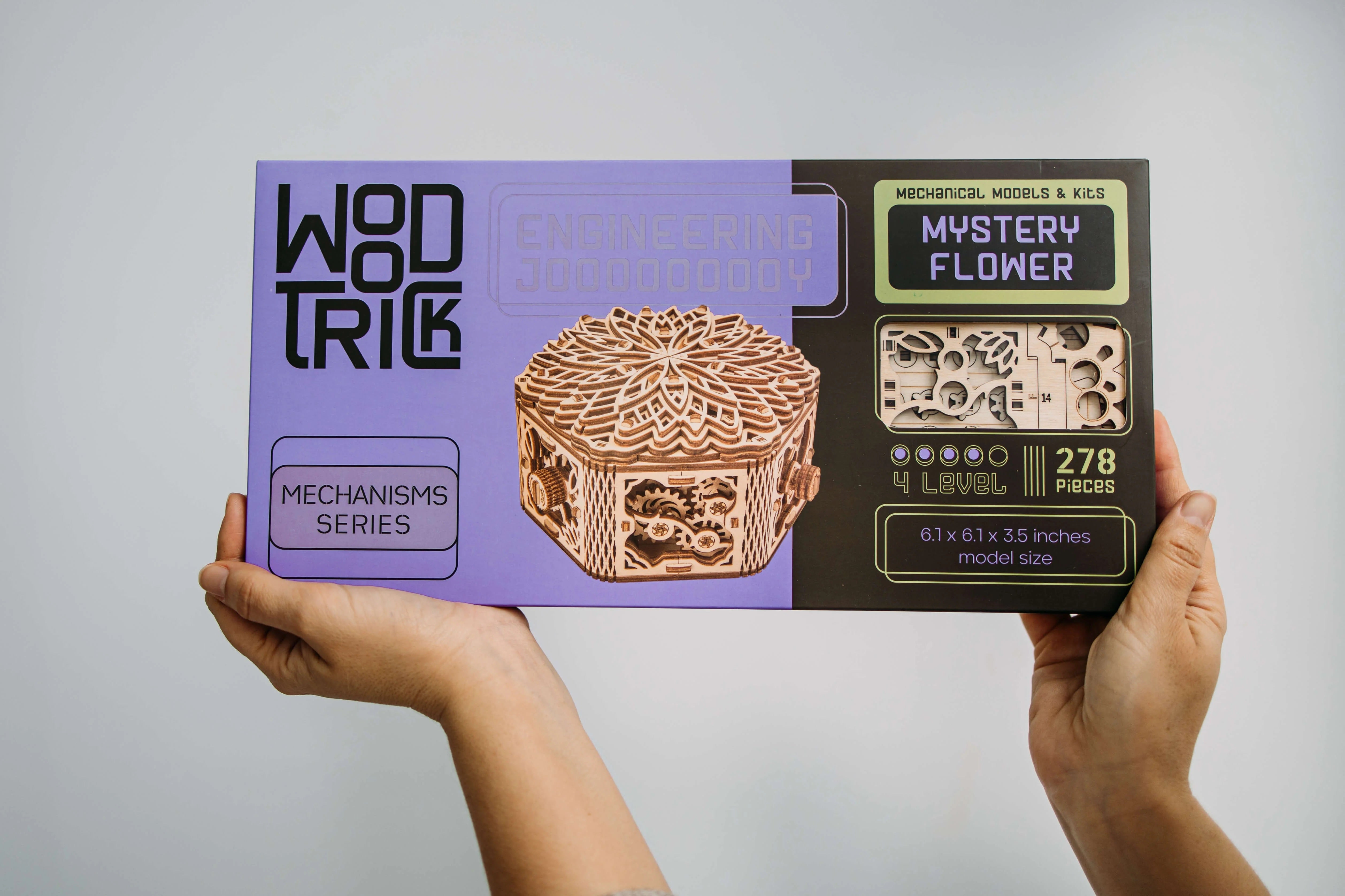 Mysterious flower mechanical wooden puzzle WoodTrick