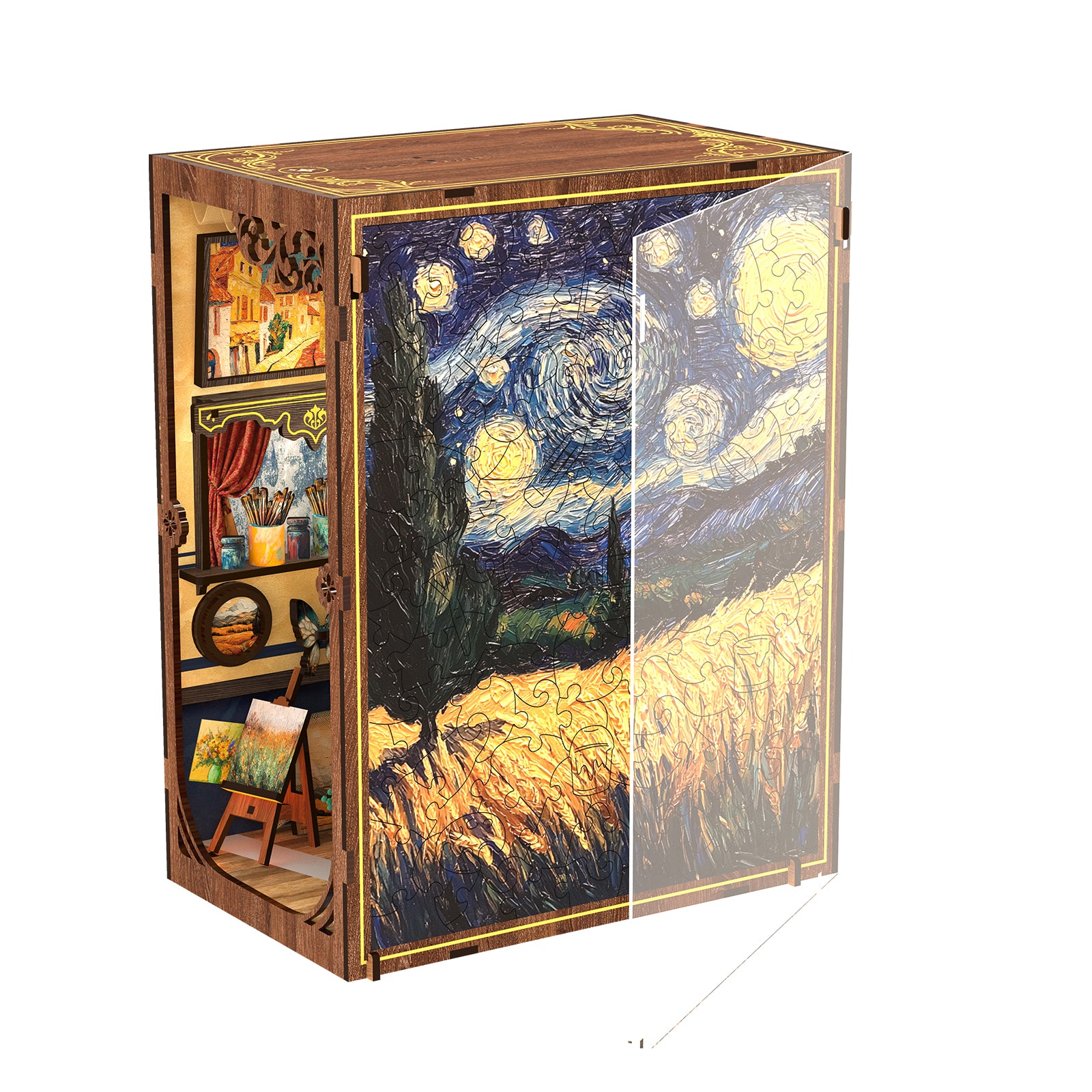 A World within the Frame – Van Gogh Book Nook MagicHolz