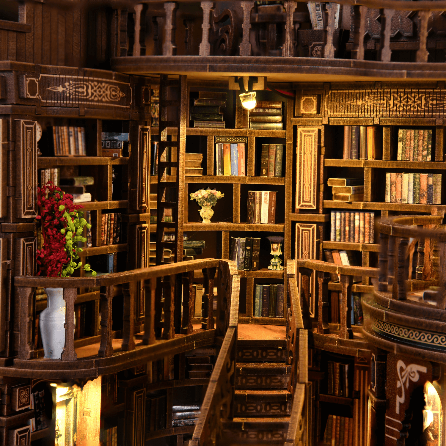 Grande bibliothèque Maison miniature MagicHolz