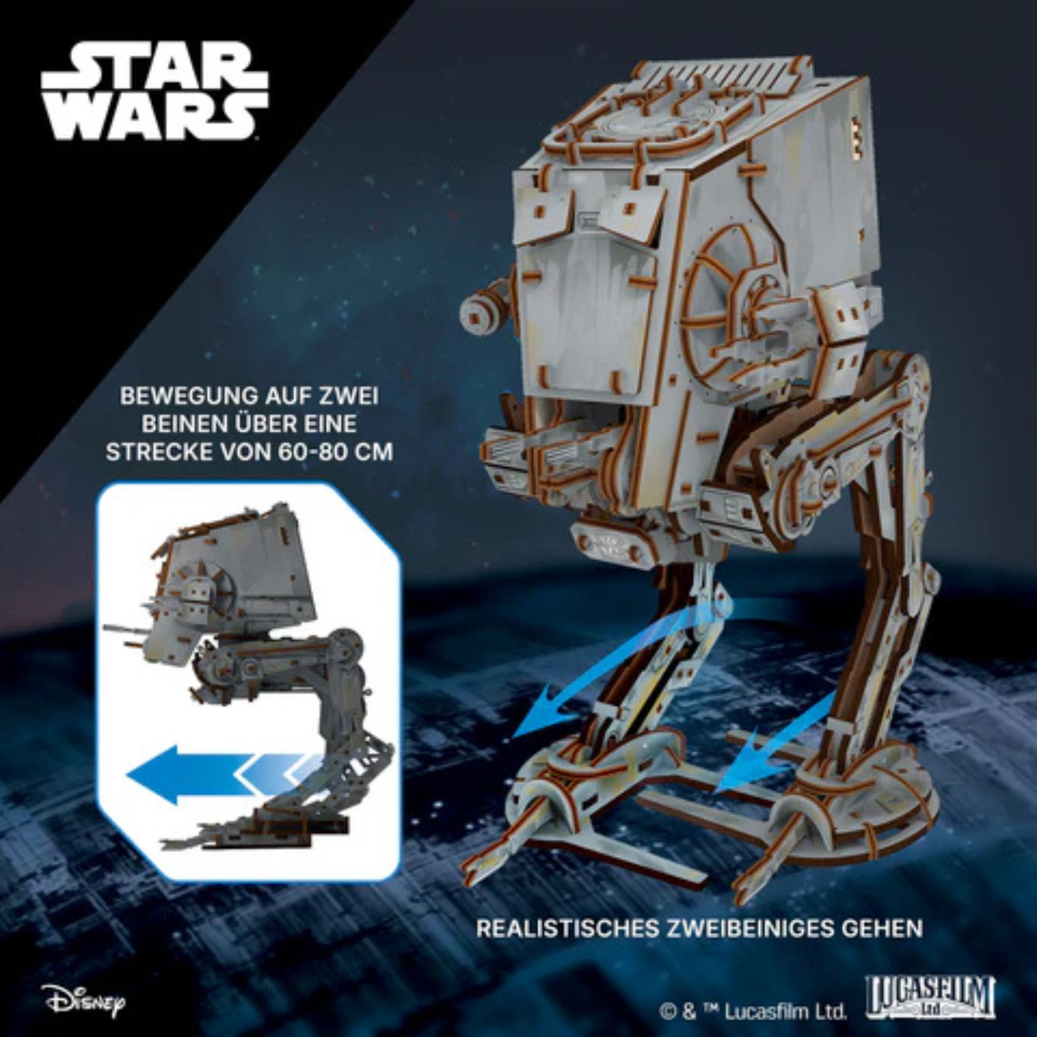 AT-ST Walker™ Mechanisches Holzpuzzle Ugears