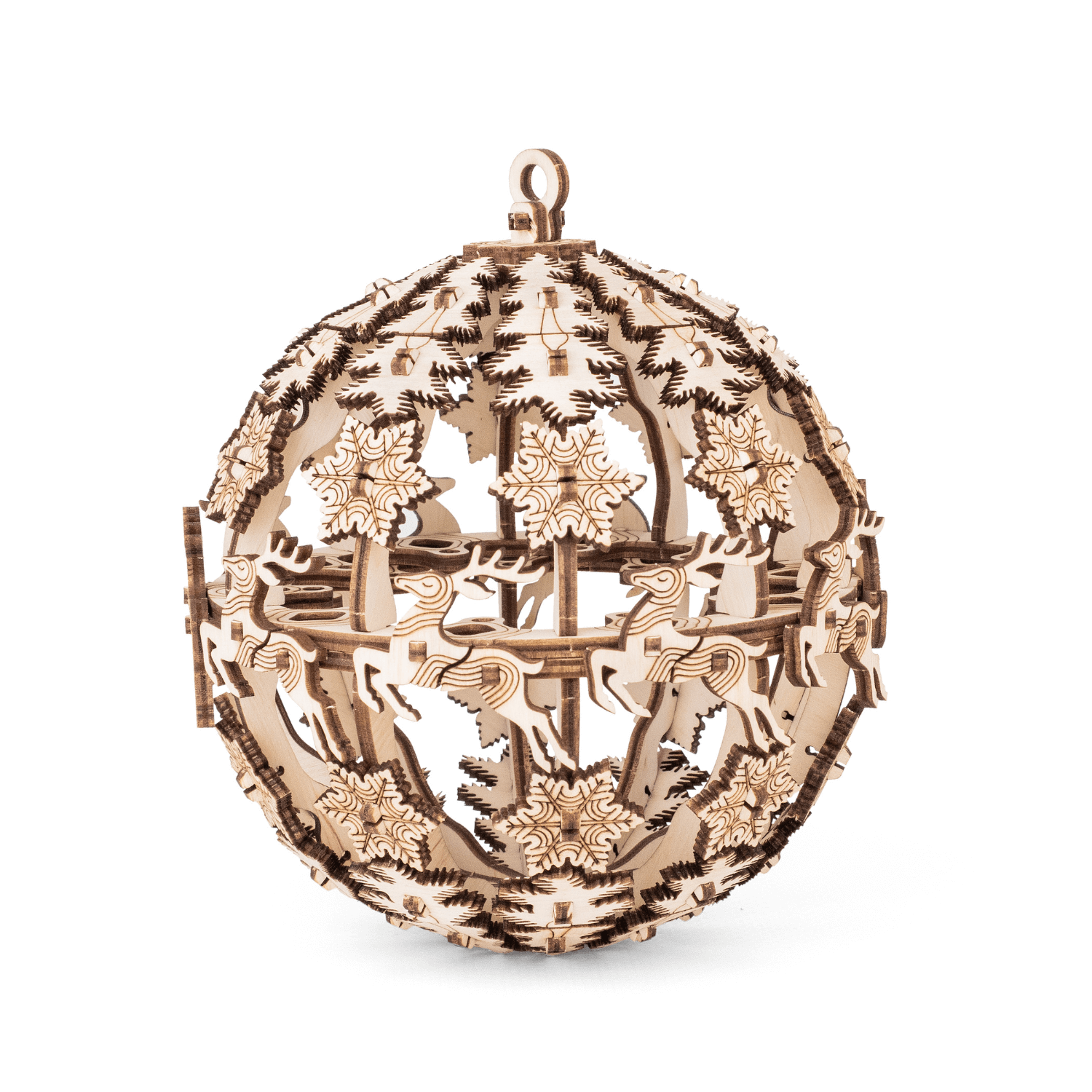 Christmas bauble | MaHo mechanical wooden puzzle WoodTrick