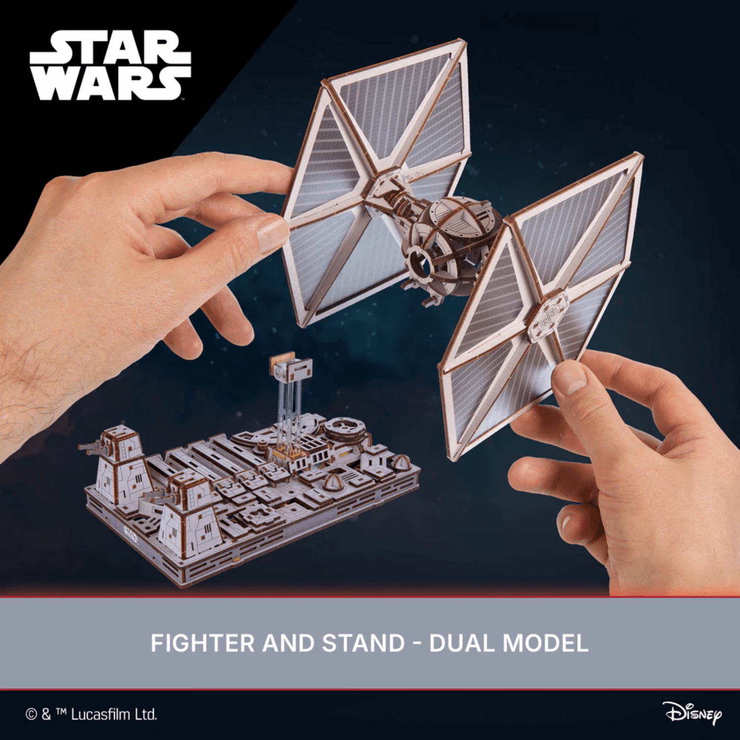 TIE Fighter™ Mechanisches Holzpuzzle Ugears
