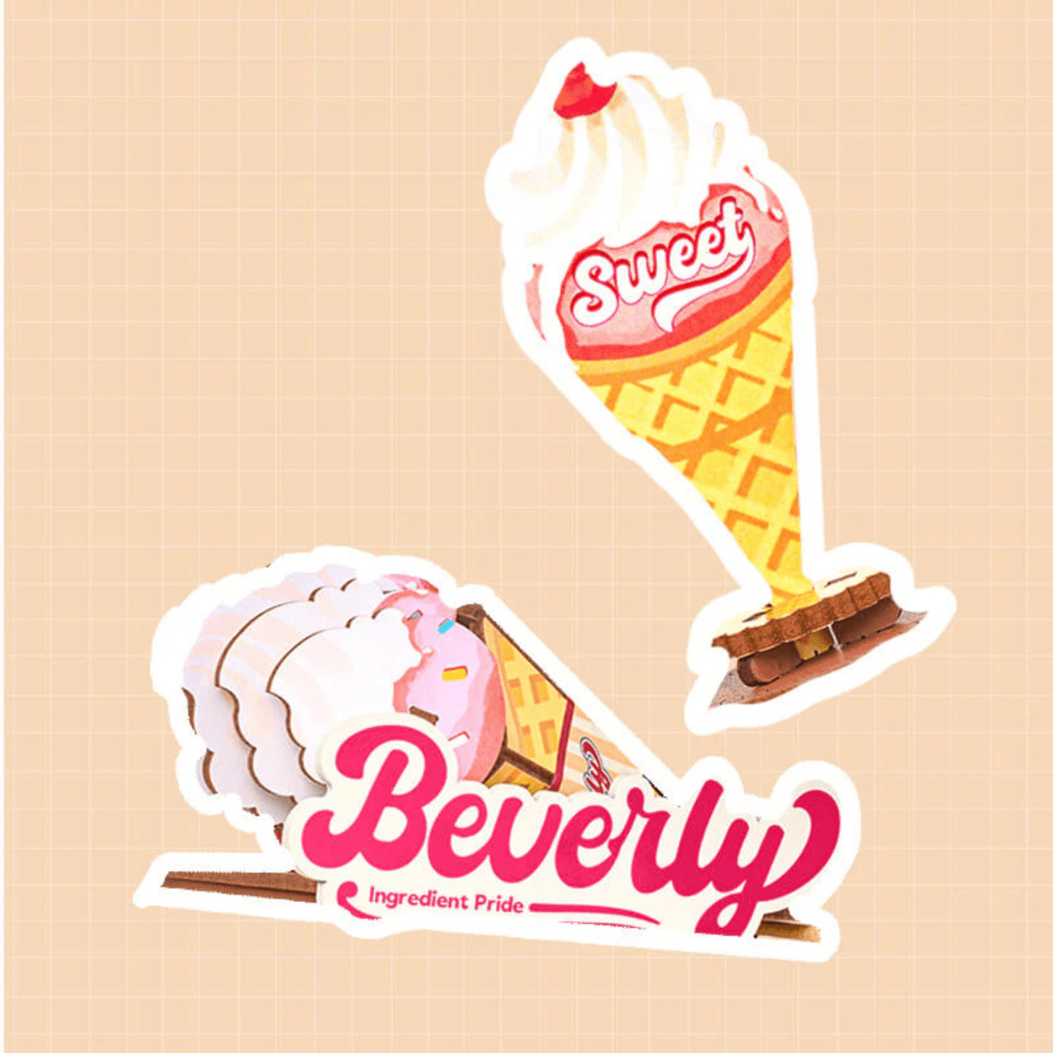 Beverly's Ice Cream Truck Model Kits by Robotime