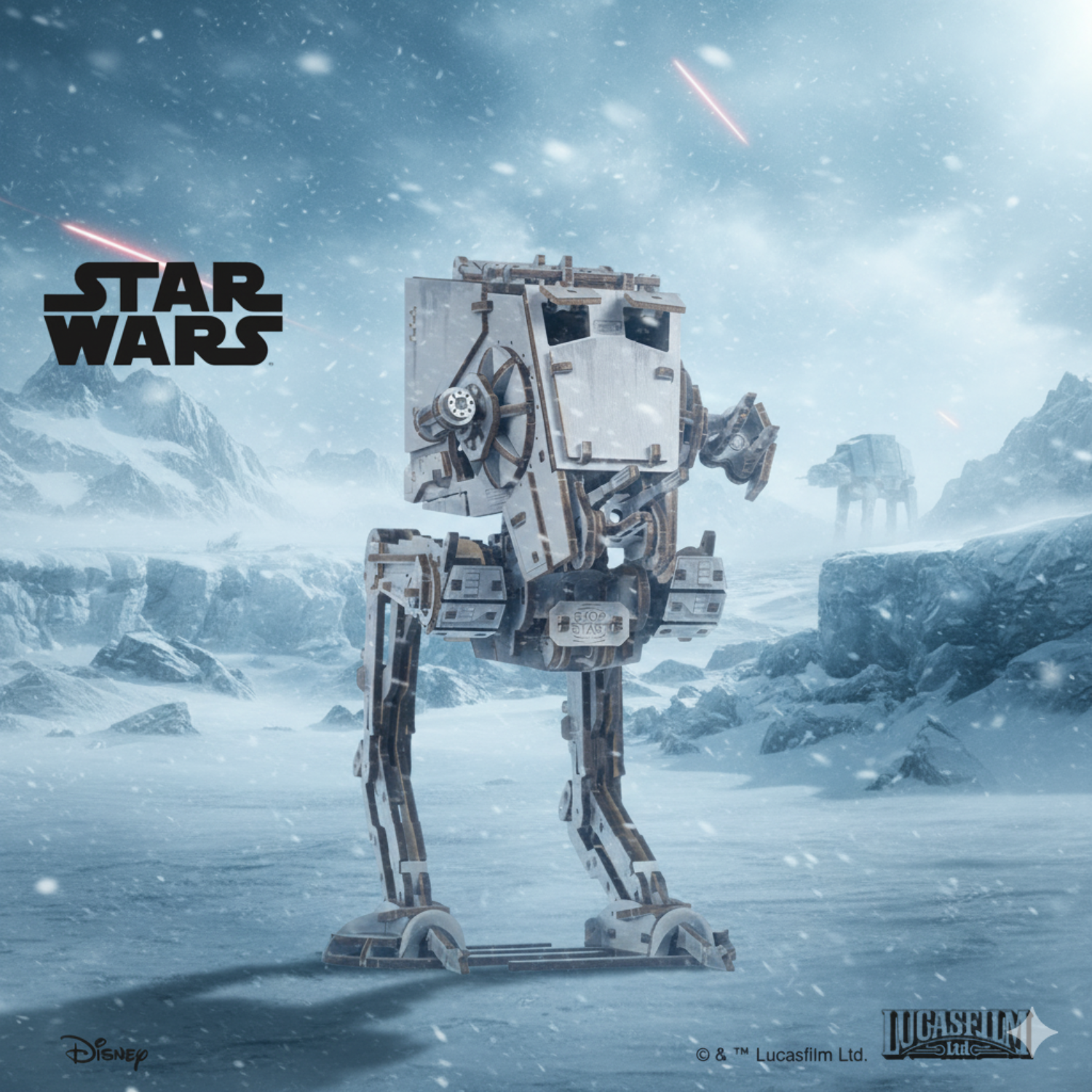 AT-ST Walker™ Mechanisches Holzpuzzle Ugears
