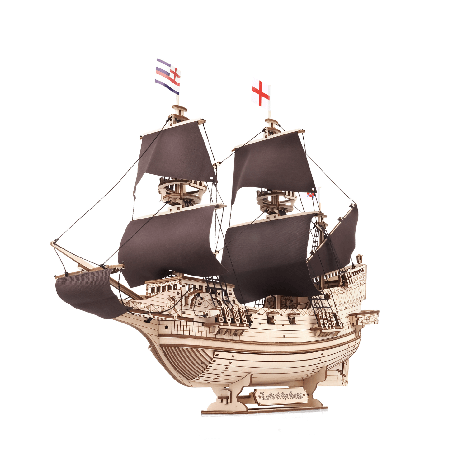 Lord of the Seas I Zeilschip Mechanische houten puzzel Eco-Wood-Art