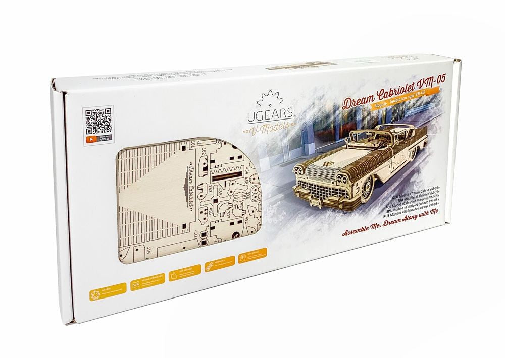 Cabriolet de rêve VM-05-Puzzle mécanique en bois-Ugears--