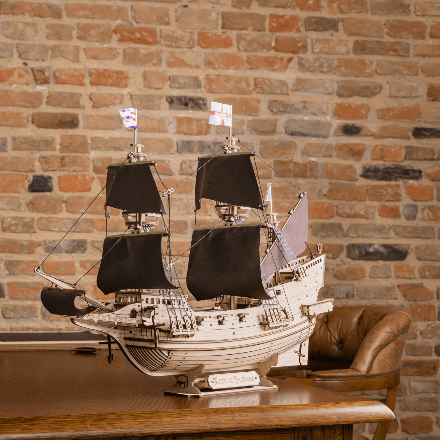 Lord of the Seas I Zeilschip Mechanische houten puzzel Eco-Wood-Art