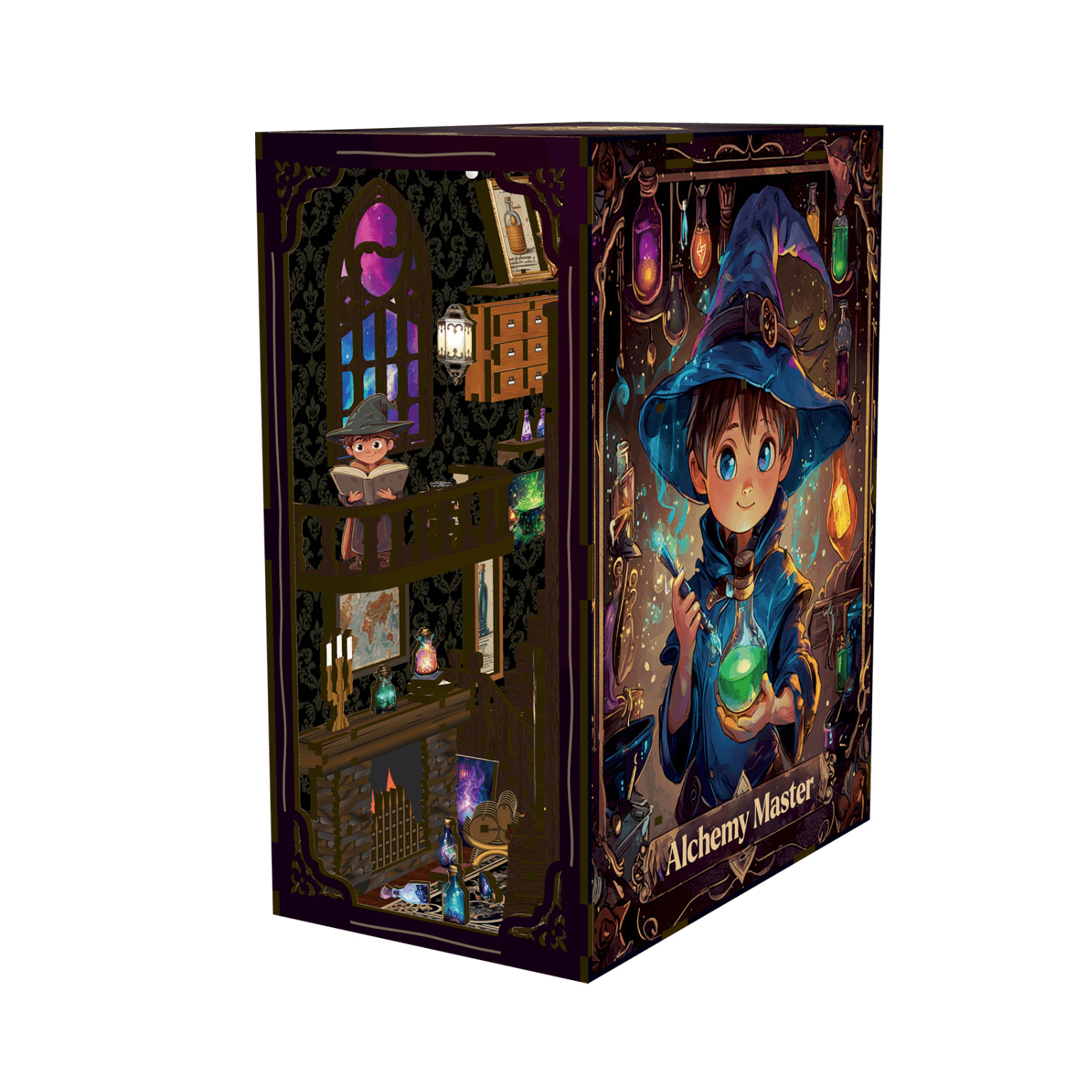 Alchemy Master | Diorama | Book Nook Diorama MagicHolz AlchemyMasterBookNook