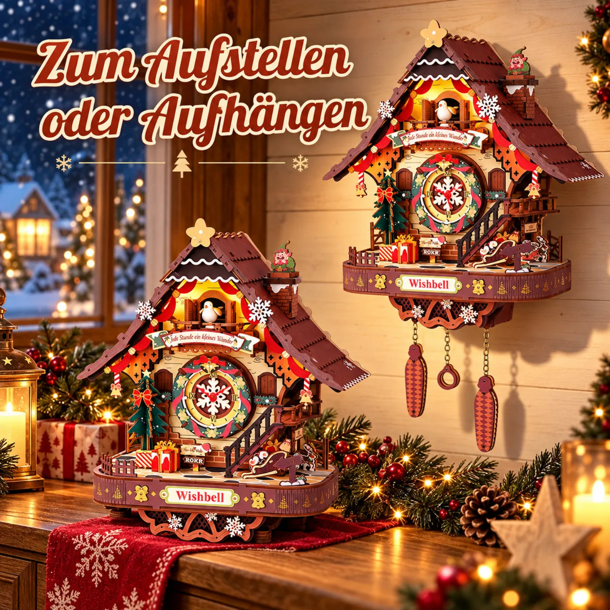 Weihnachts-Kuckucksuhr