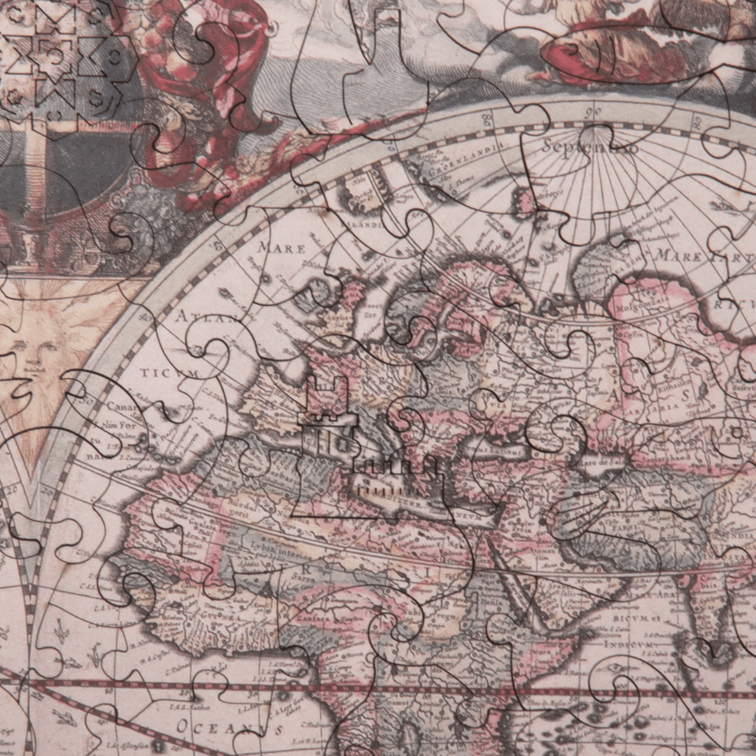 Ancient World Map Wooden Puzzle (2D) MagicHolz