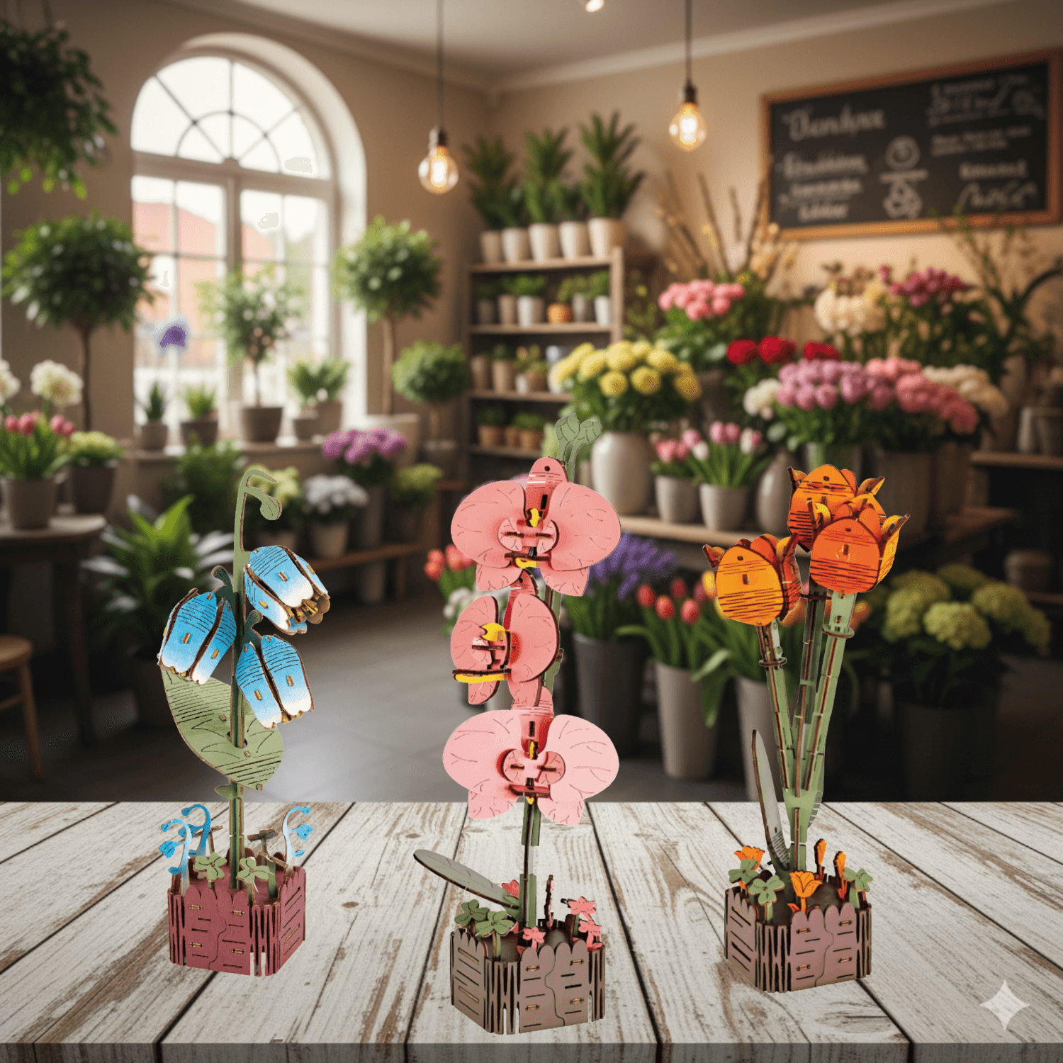 Eternal Spring | Flower Trio Collection 💐 3D Puzzle Robotime Serenity