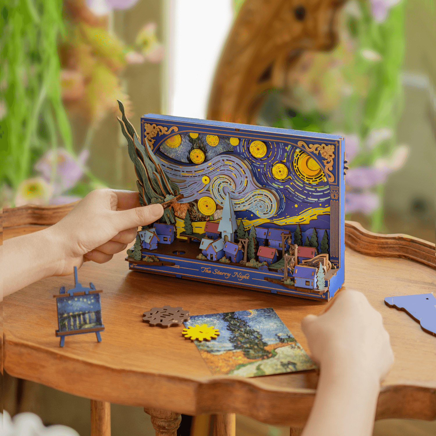 De sterrennacht - Van Gogh | Diorama Diorama Robotime