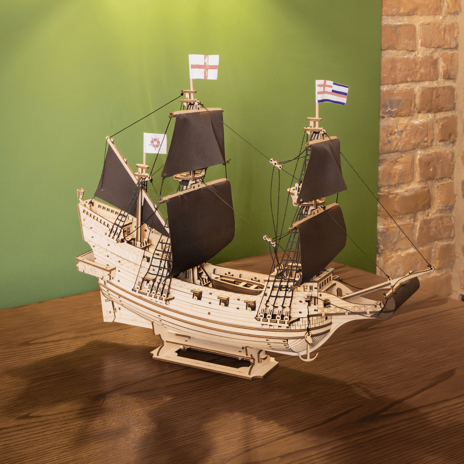 Lord of the Seas I Zeilschip Mechanische houten puzzel Eco-Wood-Art