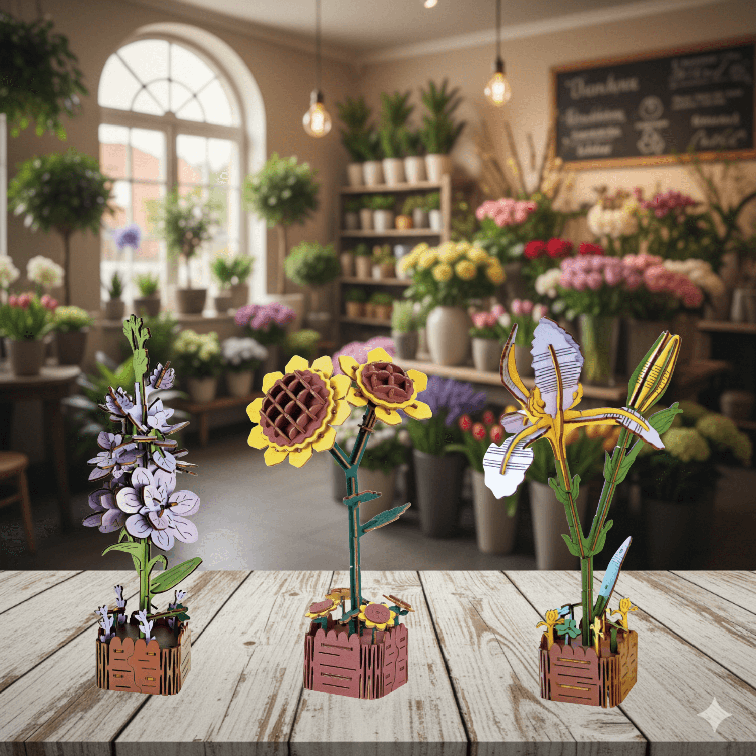 Eternal Spring | Flower Trio Collection 💐 3D Puzzle Robotime Creativity