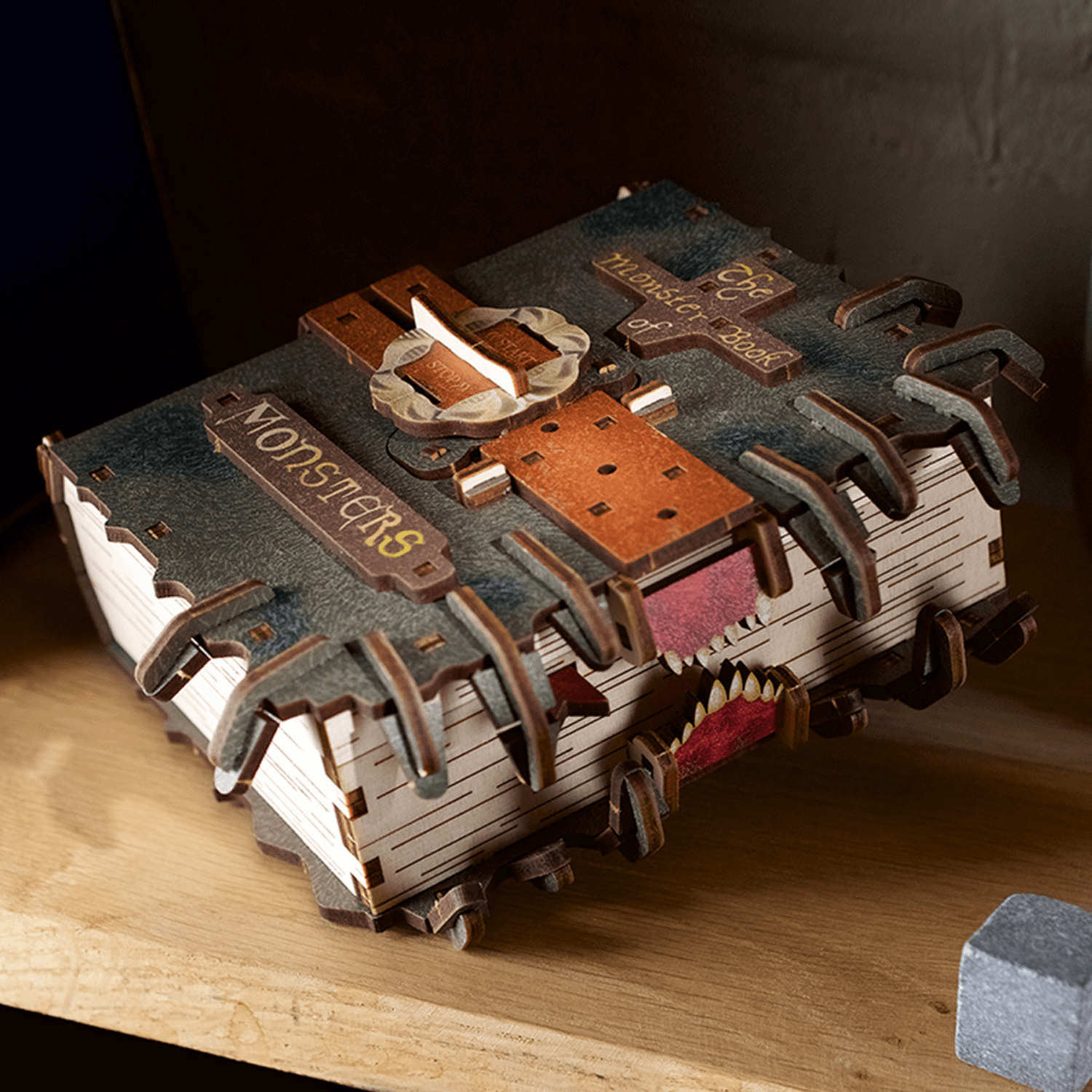 The Monster Book of Monsters | Harry Potter Mechanische houten puzzel Ugears