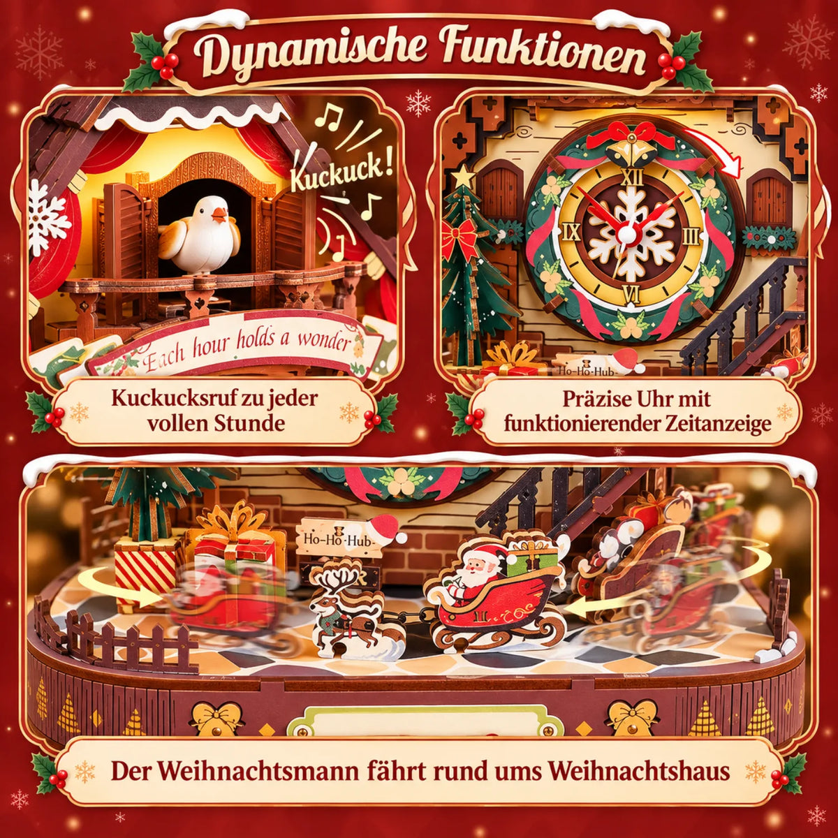 Weihnachts-Kuckucksuhr