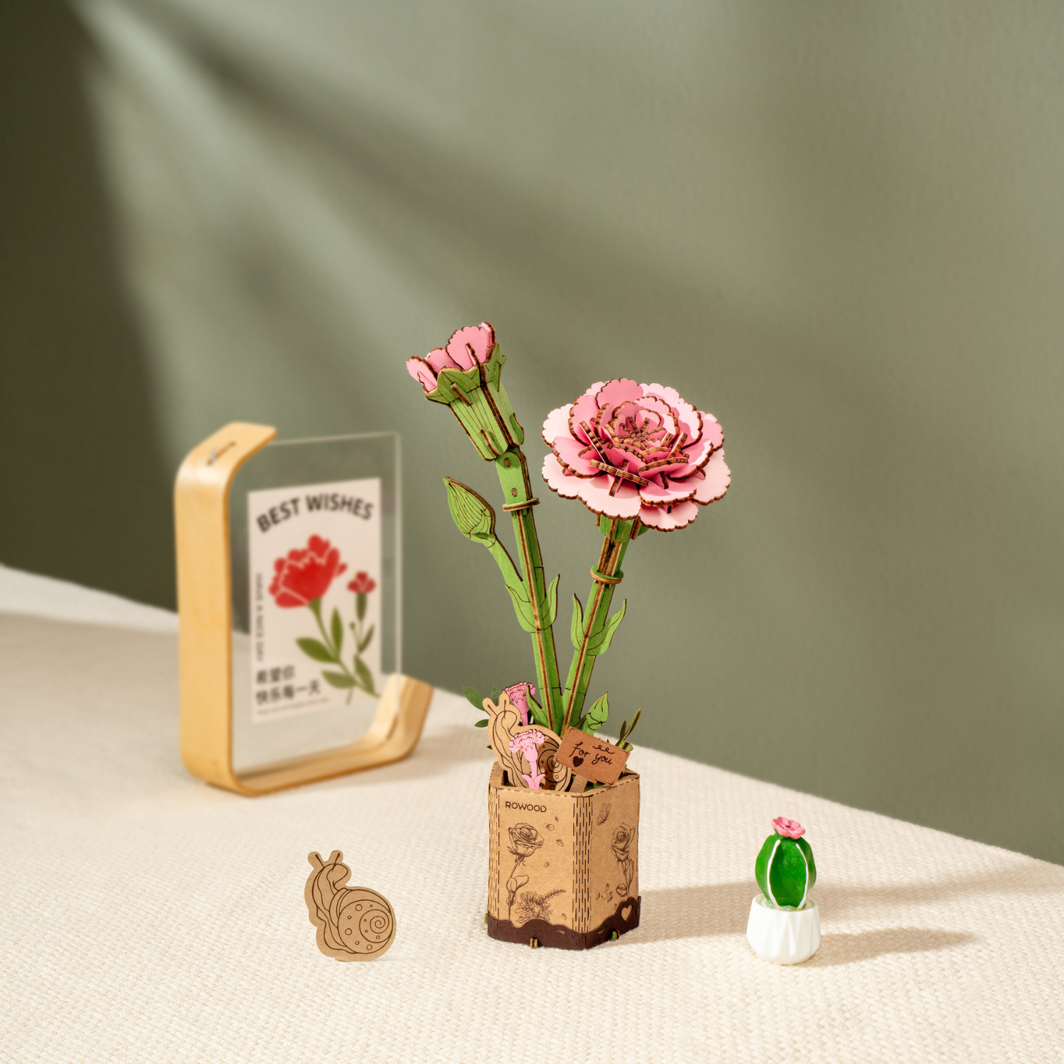 Ewiger Frühling | Blumen die immer blühen 3D Puzzle Robotime