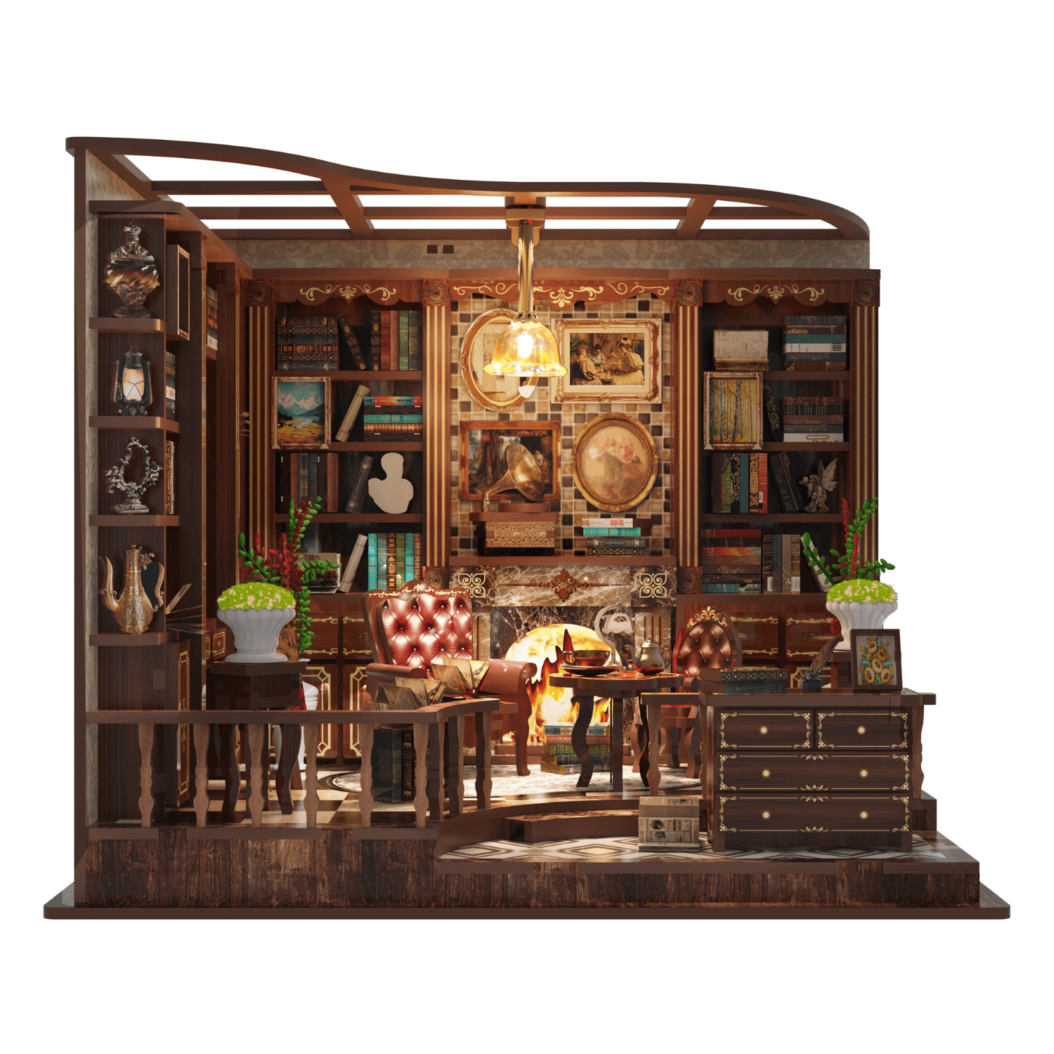 La vieille salle d'étude Maison miniature MagicHolz
