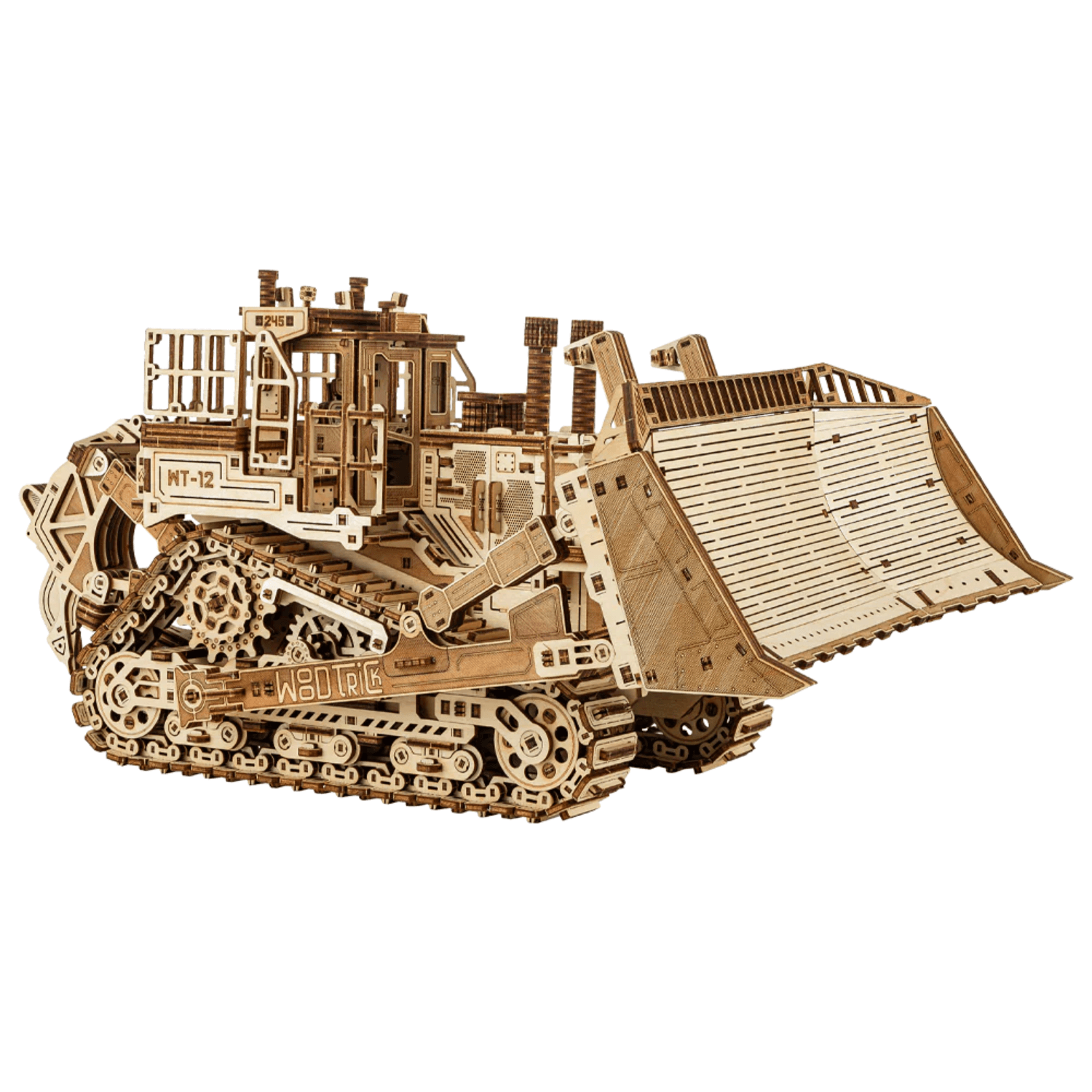 Terrain Titan | Bulldozer Mechanische houten puzzel WoodTrick