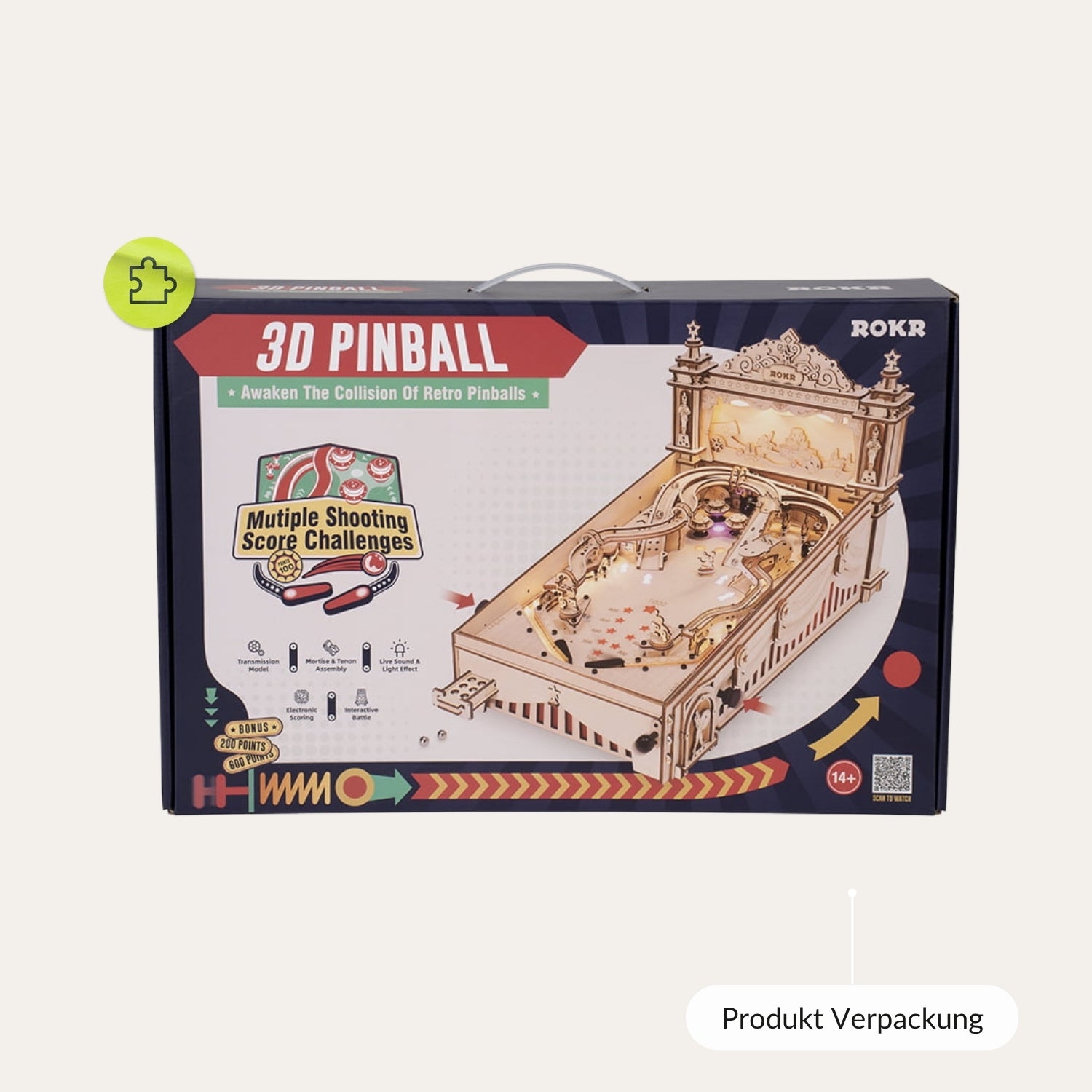 🕹️ 3D Pinball Starter Set 3D Puzzle Robotime