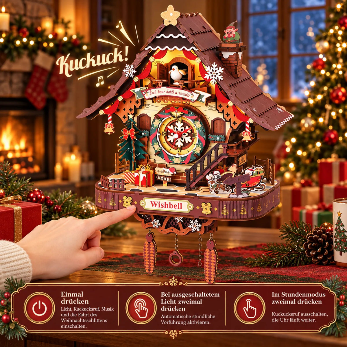 Weihnachts-Kuckucksuhr