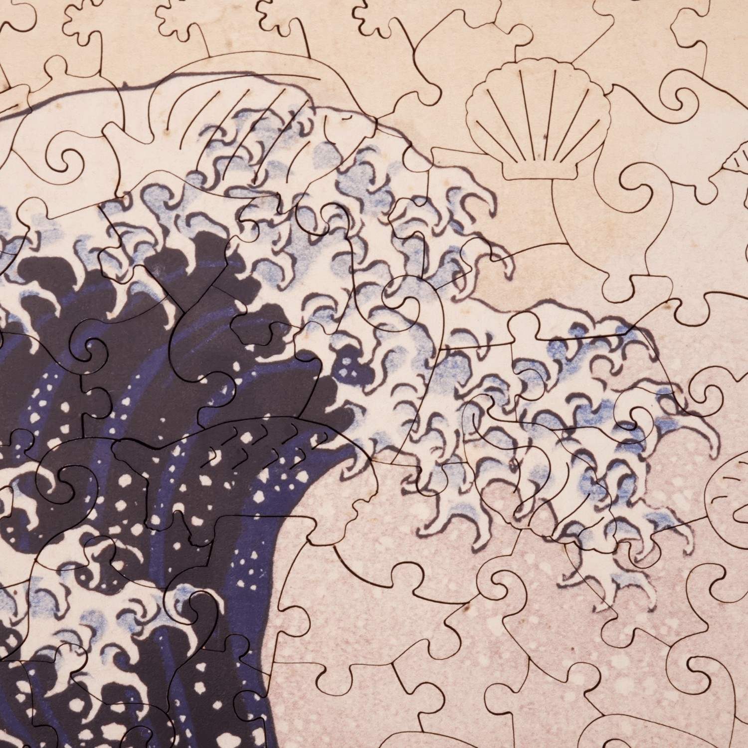 Die Große Welle in Kanagawa | Hokusai Katsushika Holzpuzzle (2D) MagicHolz