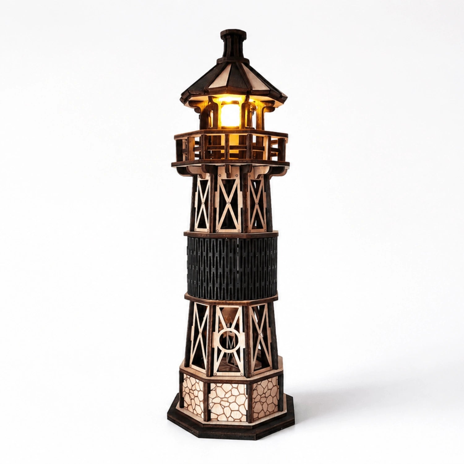 Luminous vuurtoren – mechanische bouwset van MagicHolz