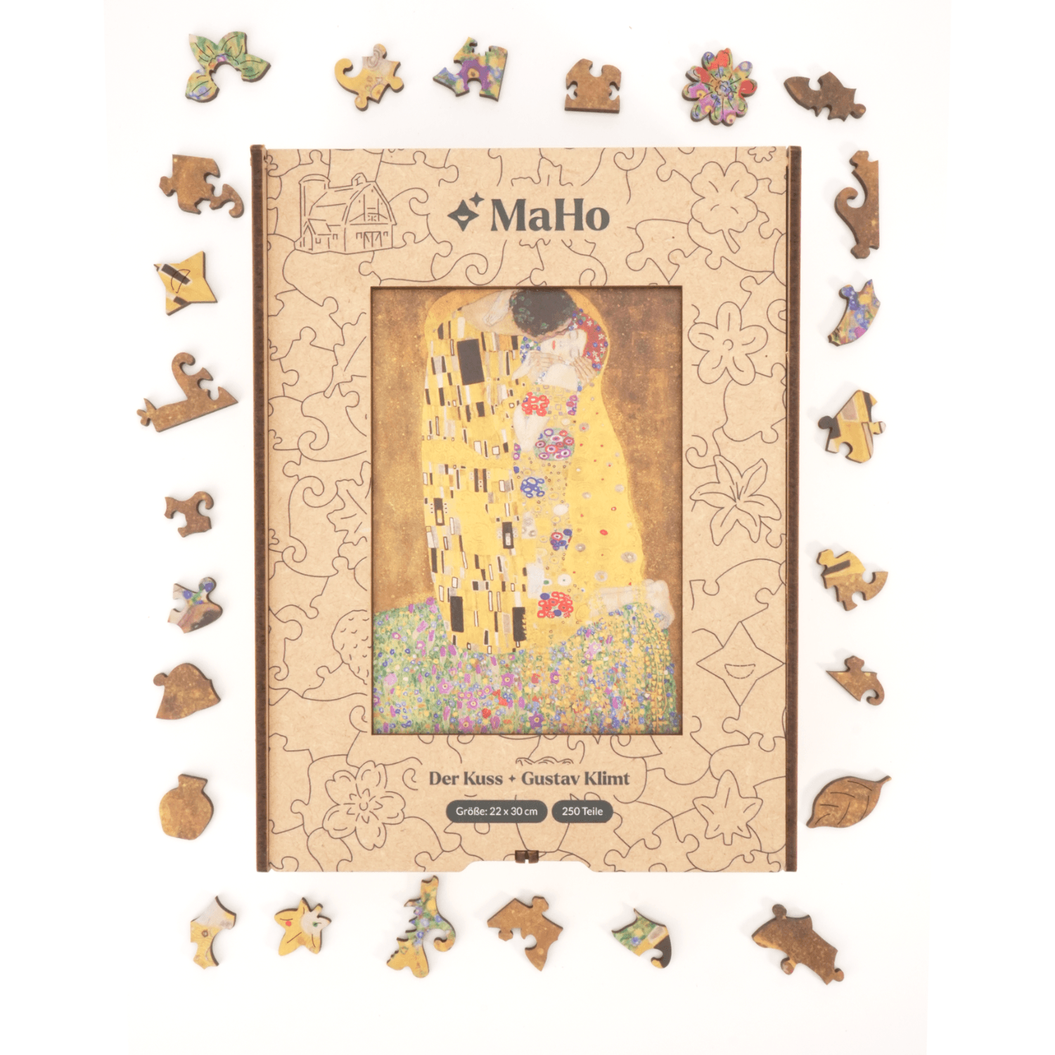 Der Kuss | Gustav Klimt Holzpuzzle (2D) MagicHolz
