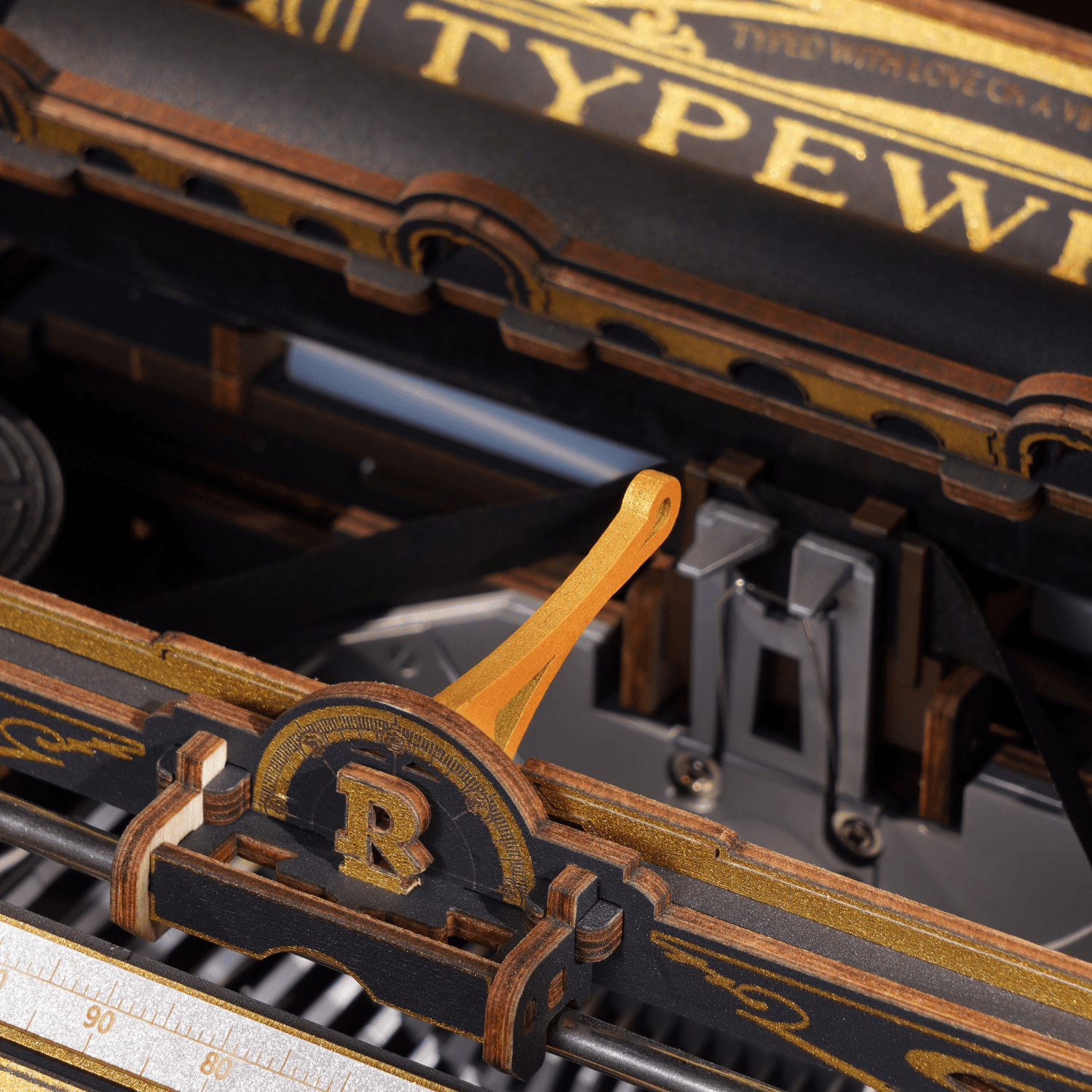 Mechanical Typewriter | Robotime Mechanical Typewriter Kit