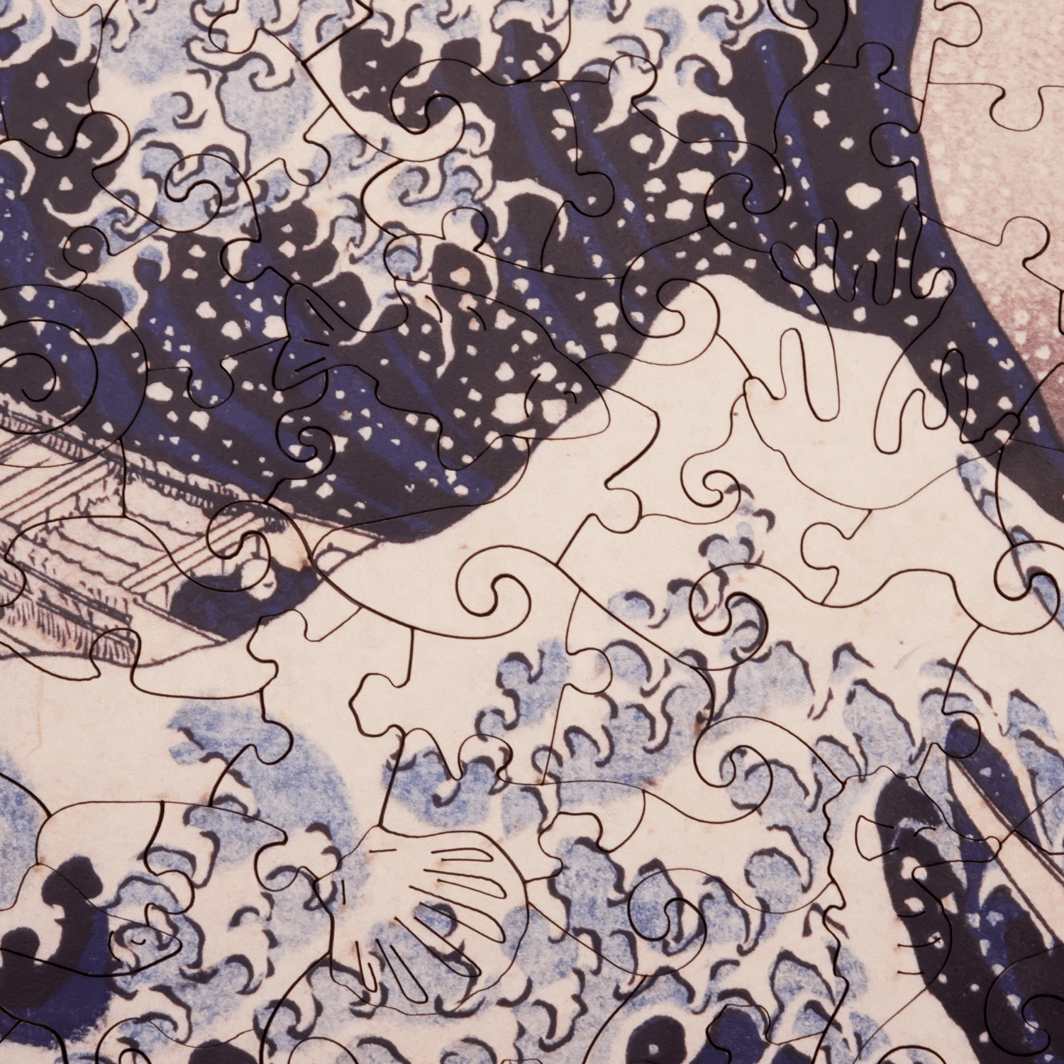 Die Große Welle in Kanagawa | Hokusai Katsushika Holzpuzzle (2D) MagicHolz