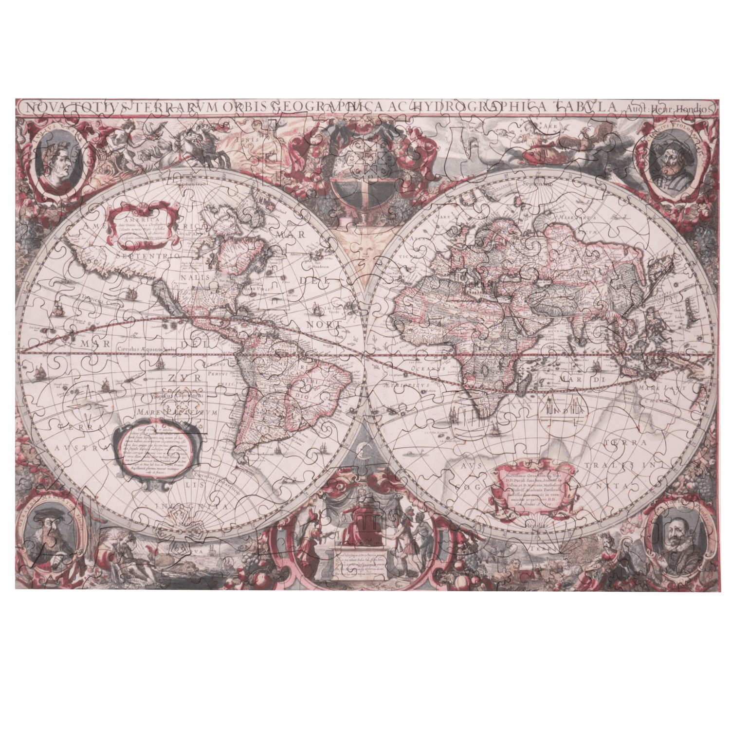 Ancient World Map Wooden Puzzle (2D) MagicHolz
