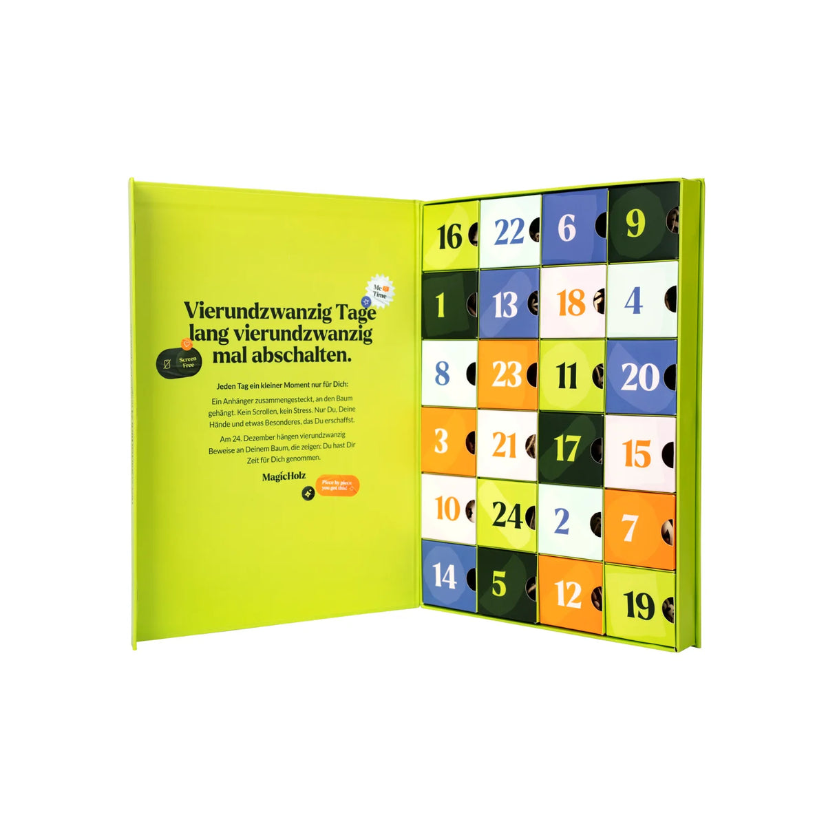 Advent calendar "Magical Moments" opened, all 24 doors visible, cropped
