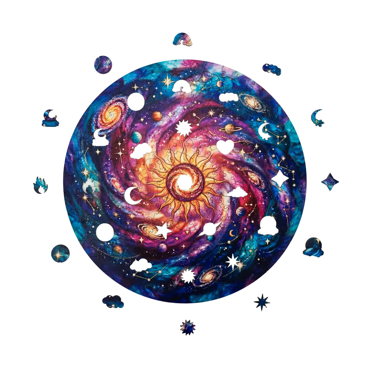 Star Swirl Mandala Wooden Puzzle (2D) MagicHolz