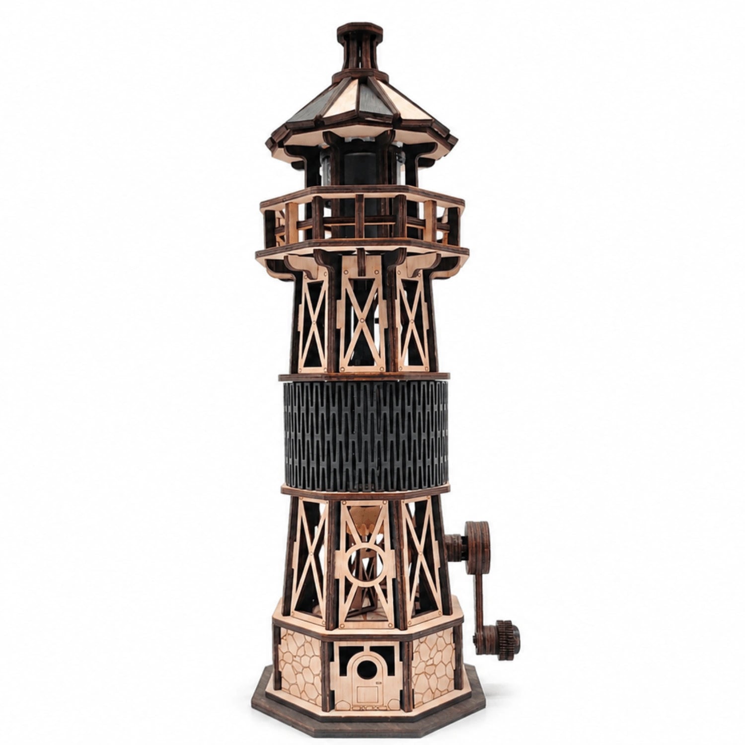 Luminous vuurtoren – mechanische bouwset van MagicHolz