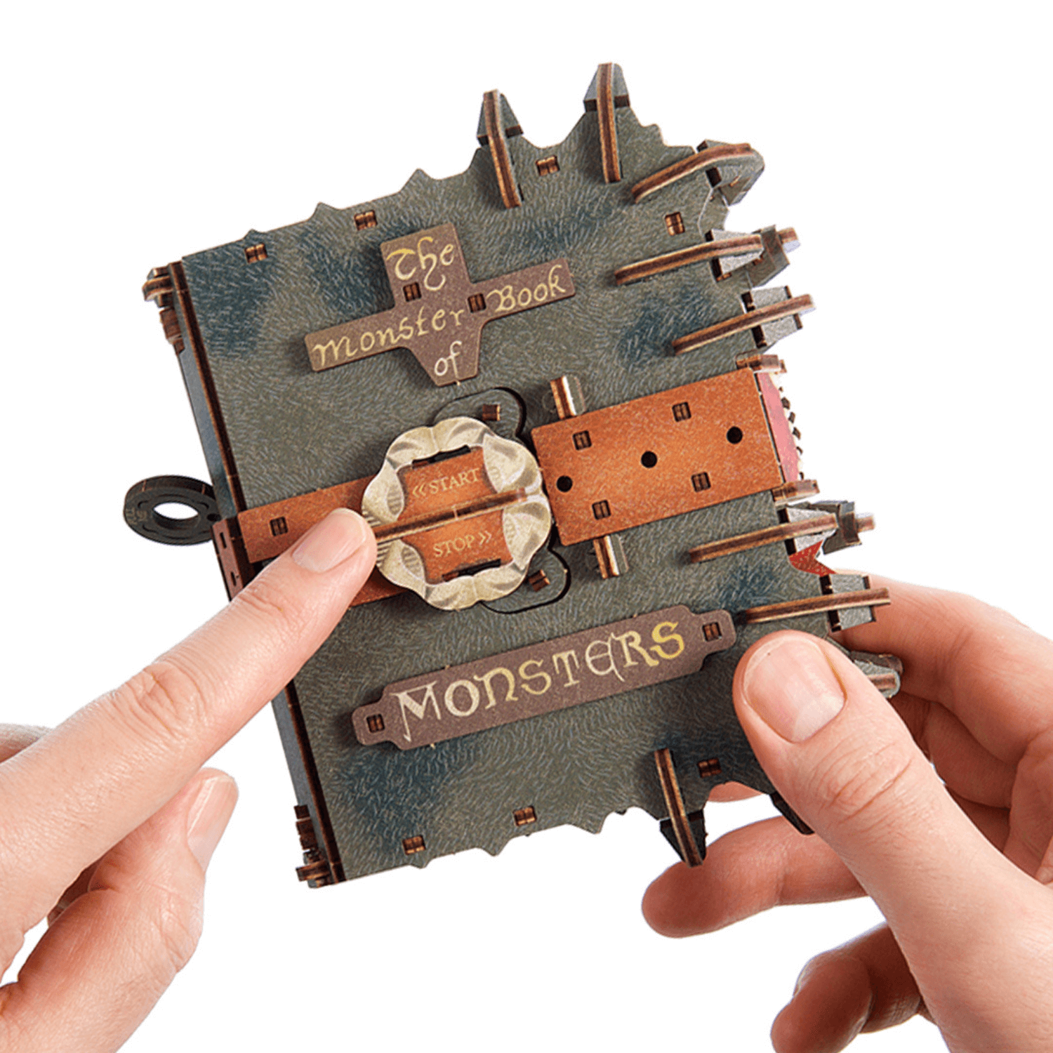The Monster Book of Monsters | Harry Potter Mechanische houten puzzel Ugears