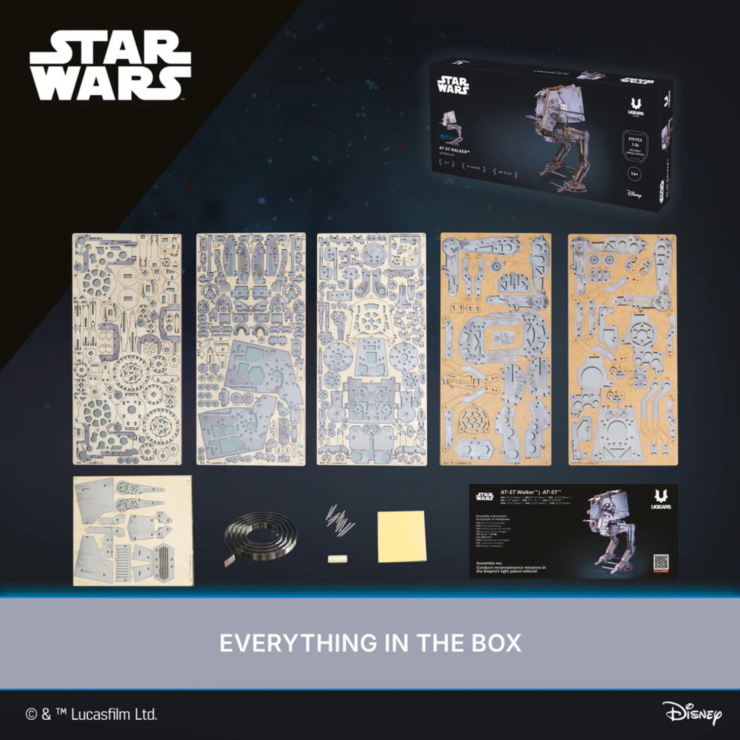 AT-ST Walker™ Mechanisches Holzpuzzle Ugears
