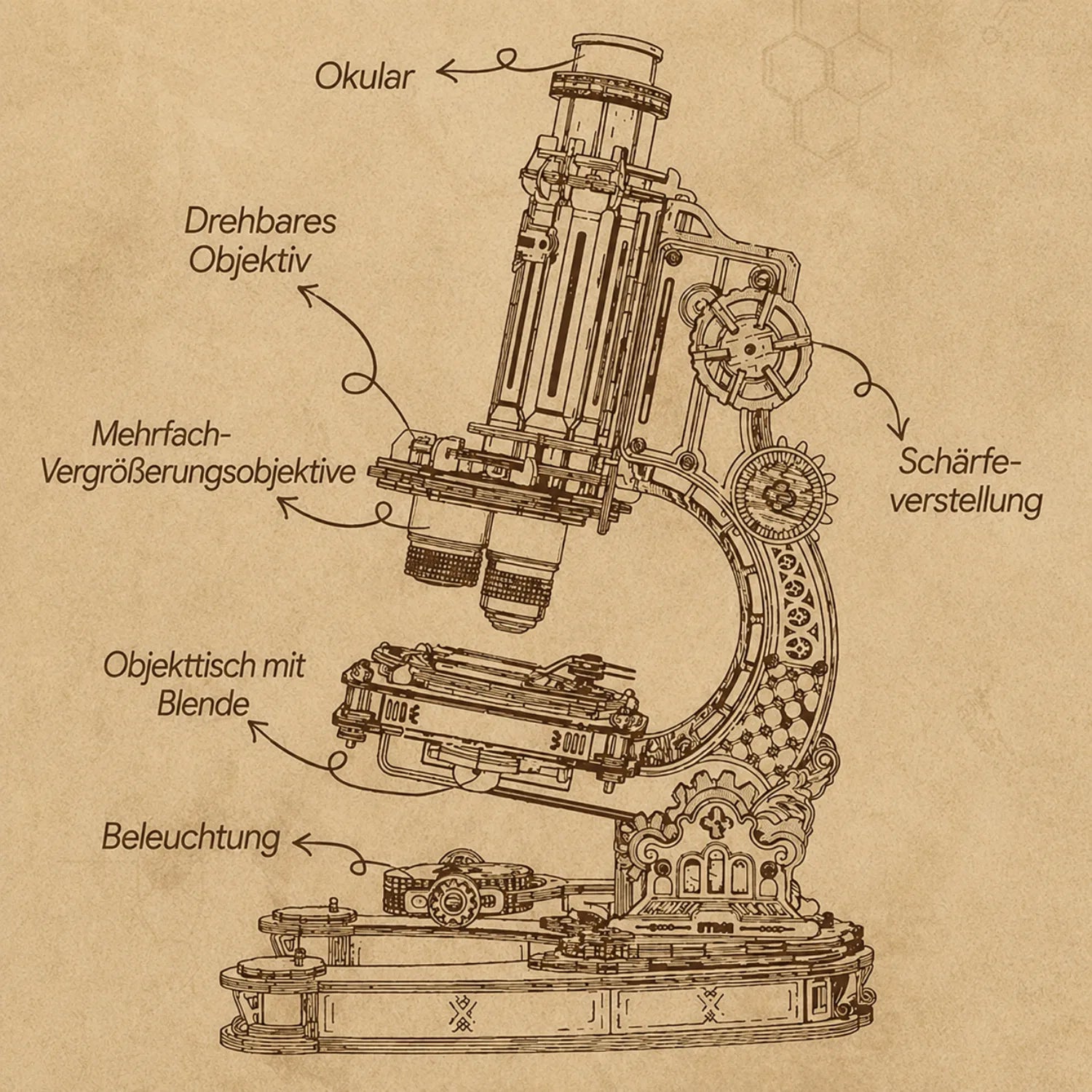 Mikroskop Mechanischer Bausatz Robotime