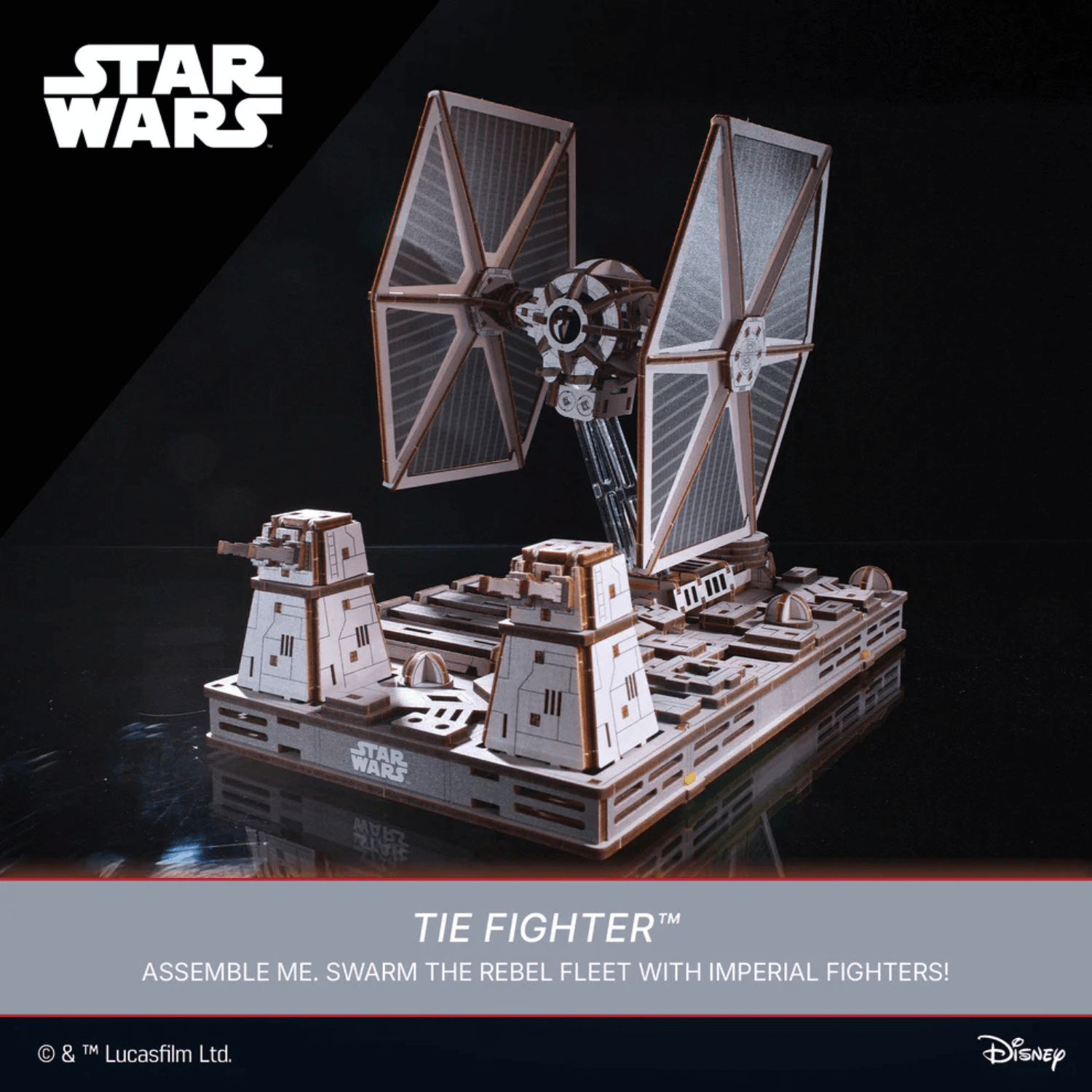 TIE Fighter™ Mechanisches Holzpuzzle Ugears