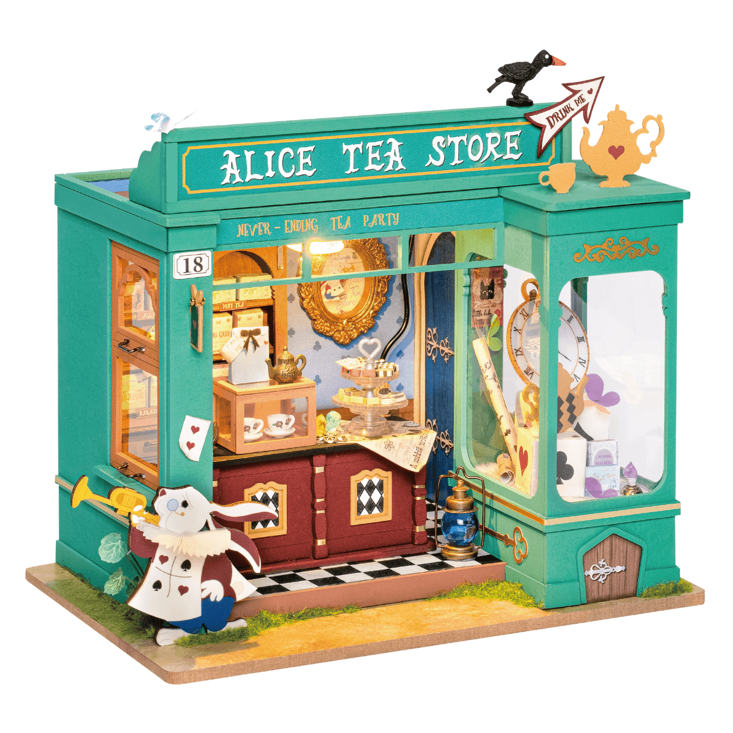 Alice's Tea Store Miniature House Robotime