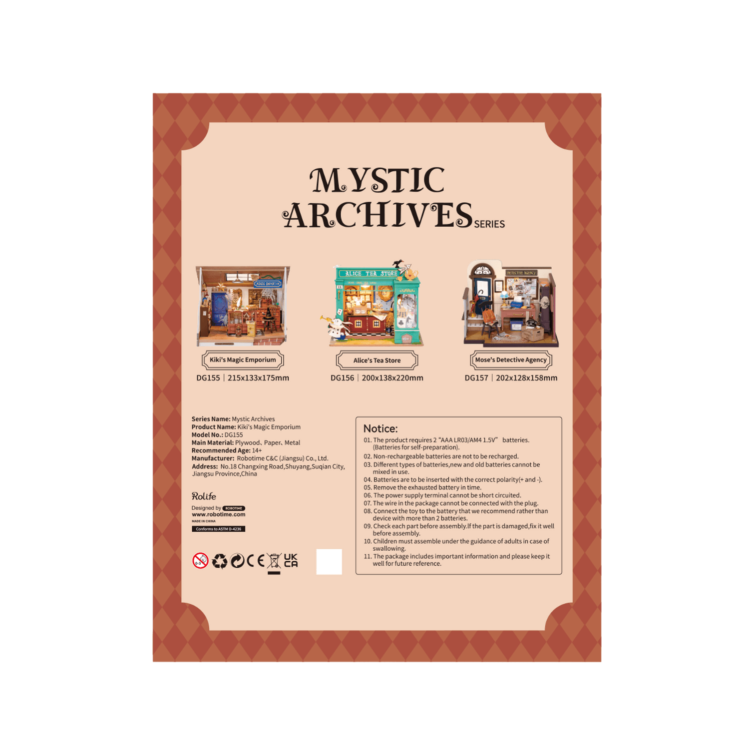 Alice's Tea Store Miniature House Robotime