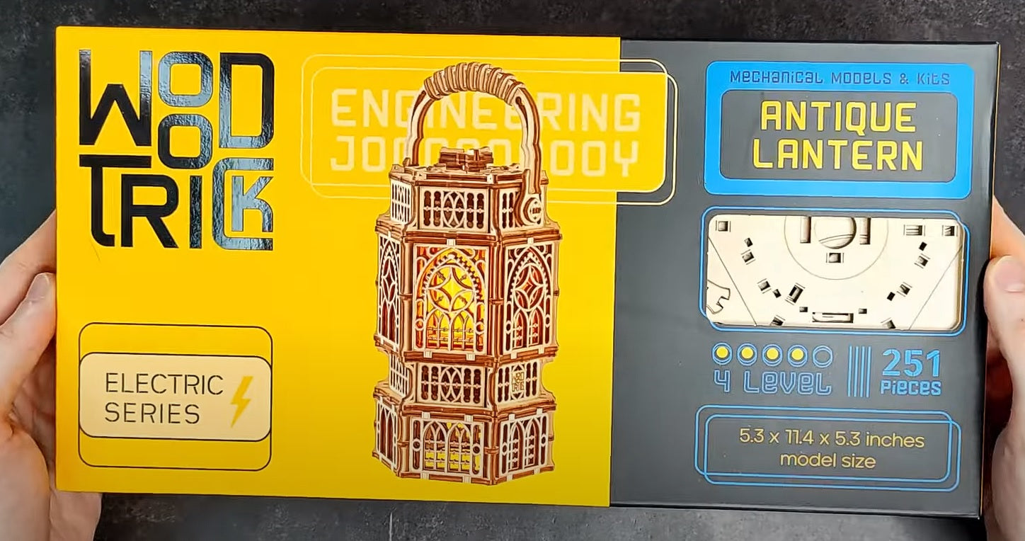 Antique lantern mechanical wooden puzzle WoodTrick