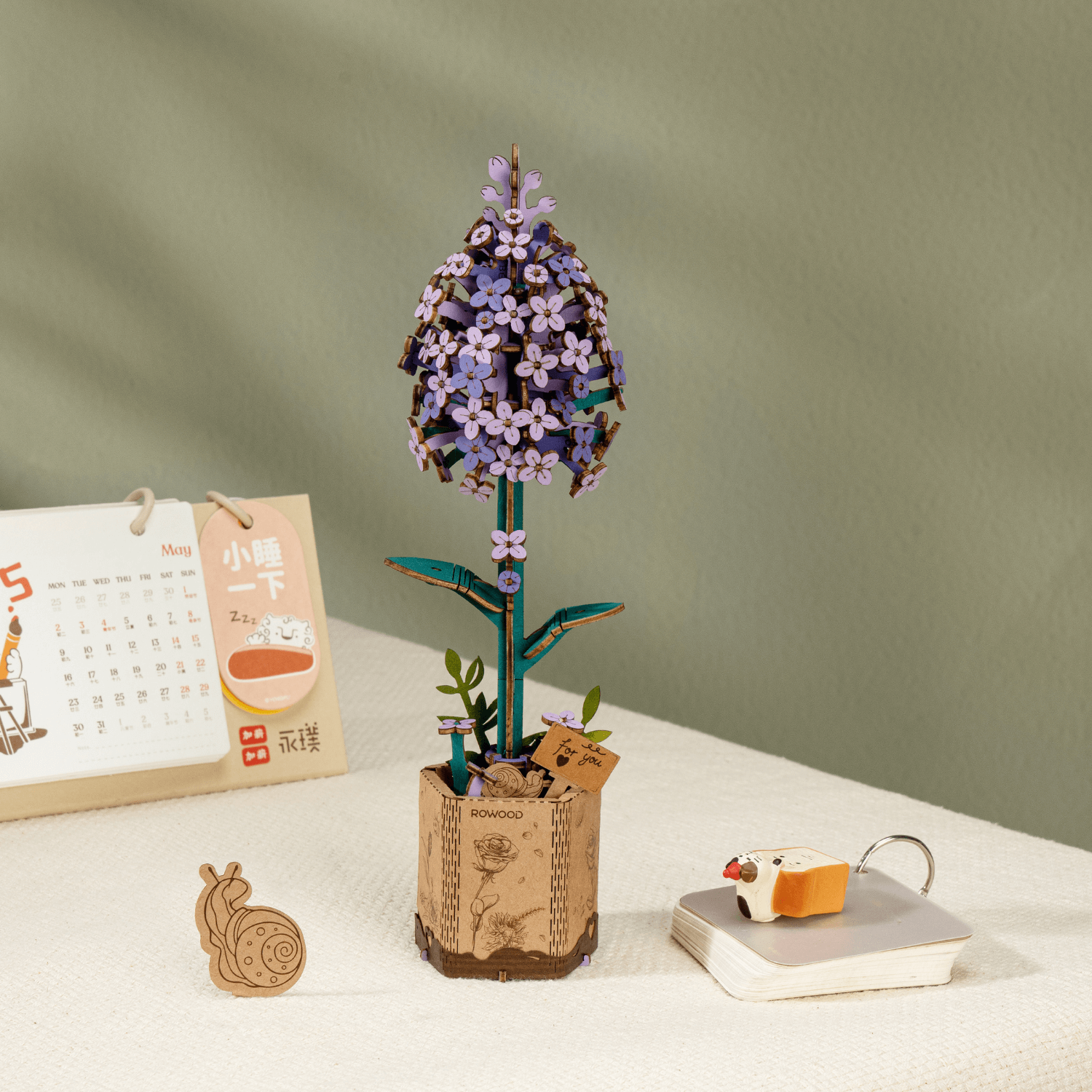 Ewiger Frühling | Blumen die immer blühen 3D Puzzle Robotime
