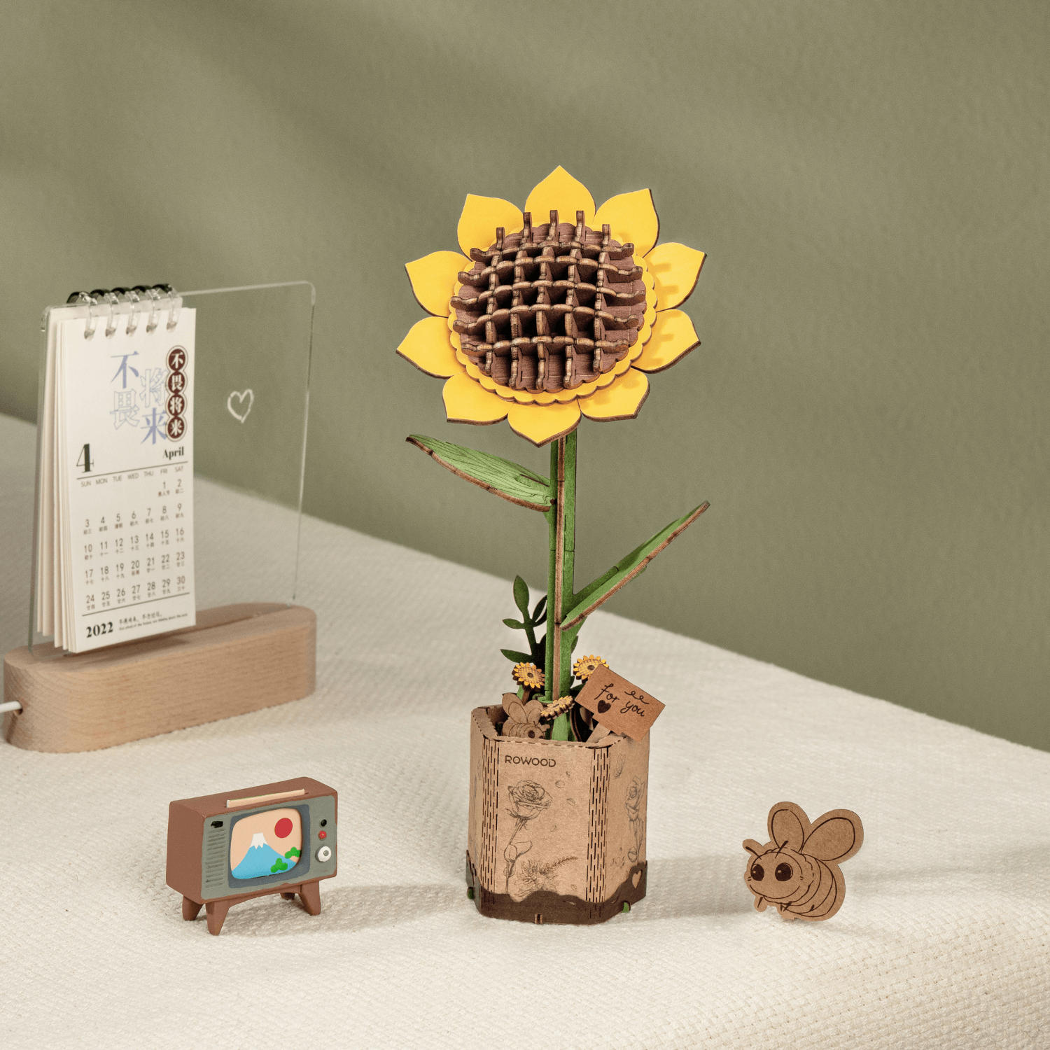 Ewiger Frühling | Blumen die immer blühen 3D Puzzle Robotime