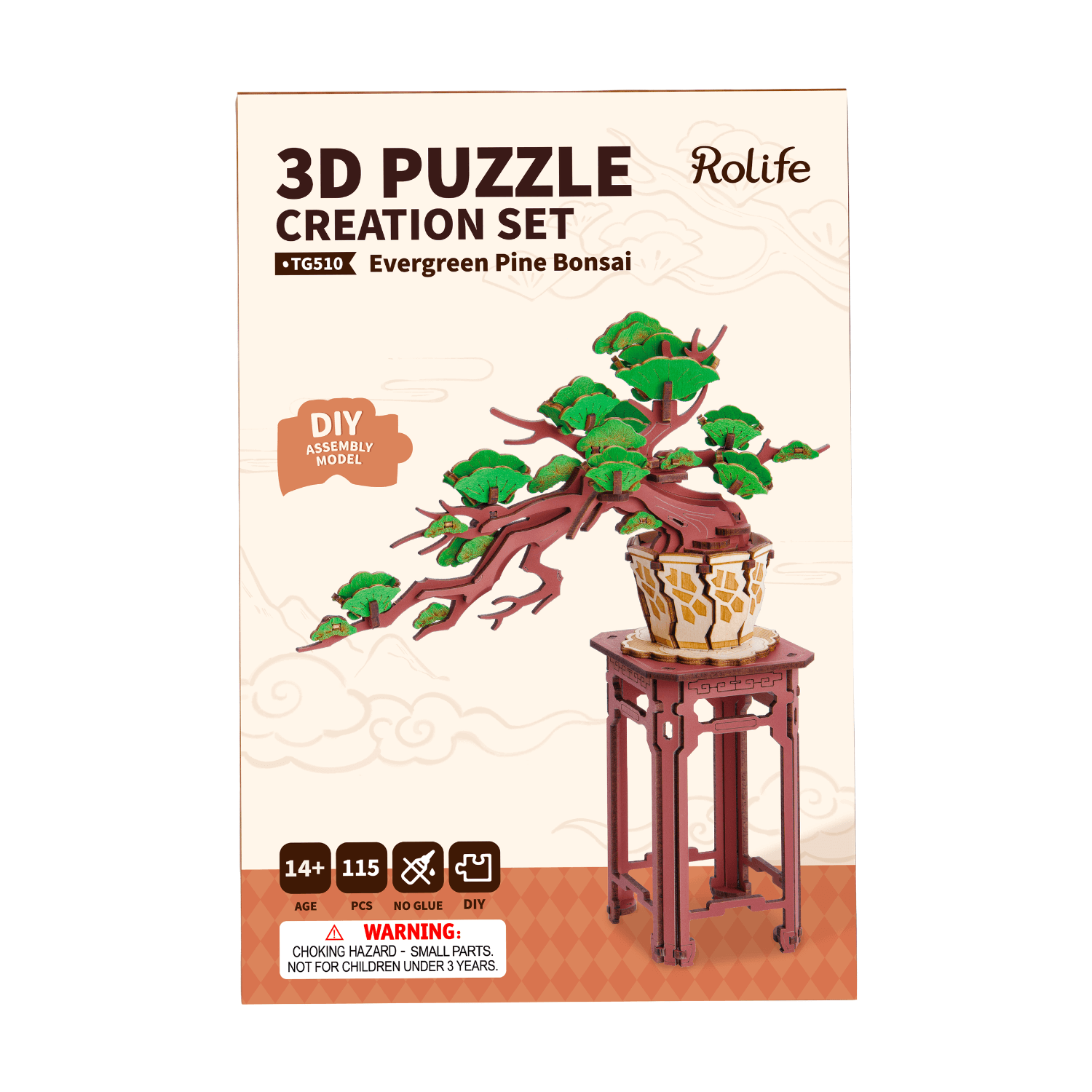 Bonsai l Sakura & Kiefern 3D Puzzle Robotime