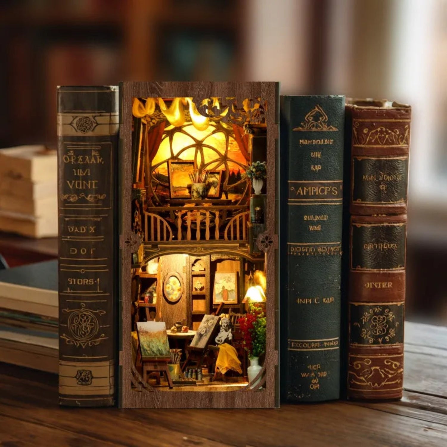 A World within the Frame – Van Gogh Book Nook MagicHolz