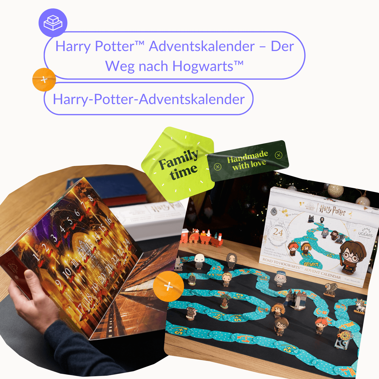 Harry Potter™ Adventskalender – Der Weg nach Hogwarts™ 3D Puzzle Ugears 2- Adventskalender – Der Weg nach Hogwarts + Harry Potter™ Adventskalender