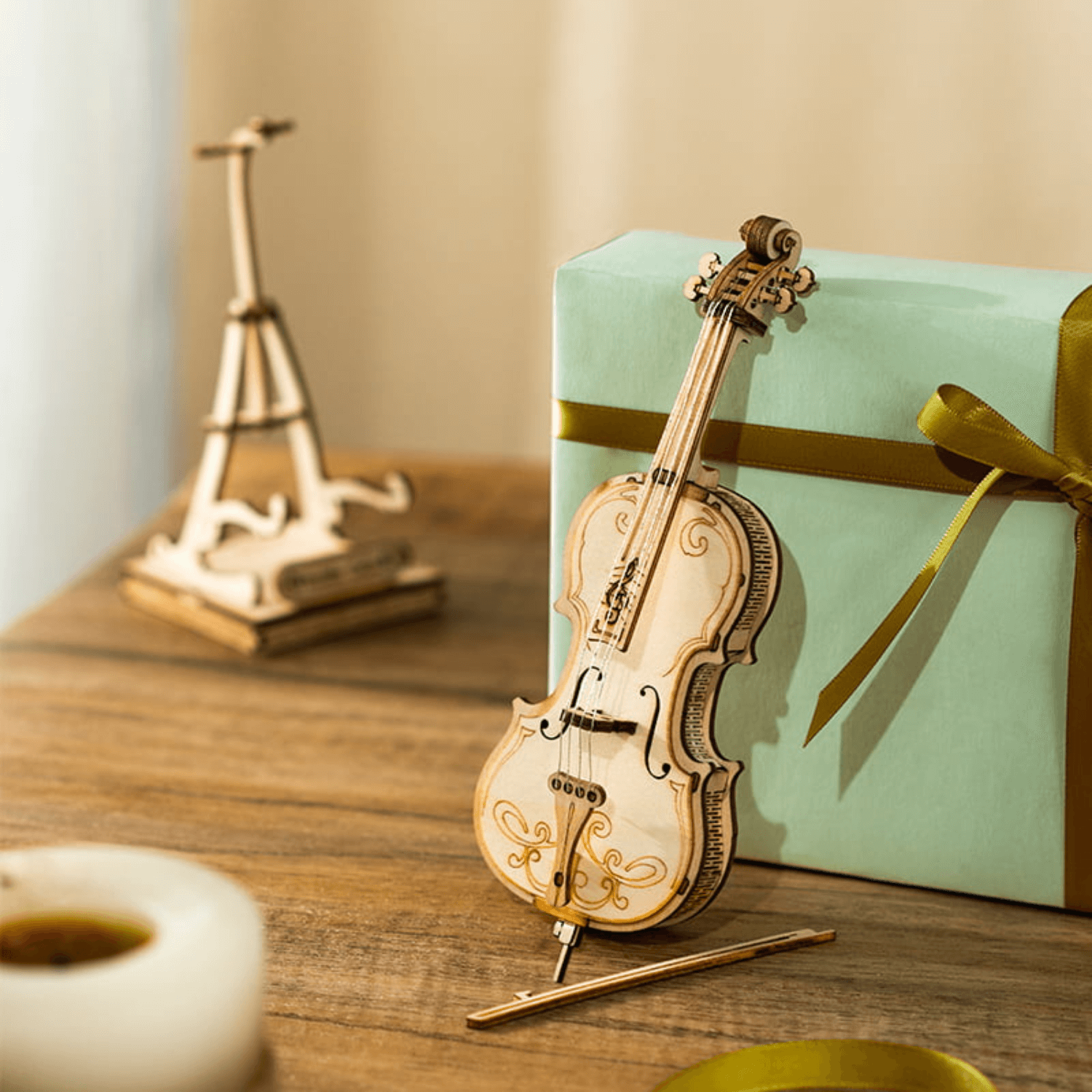 Cello l 3D Holzpuzzle 3D Puzzle Robotime