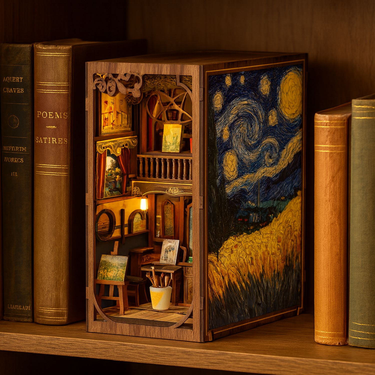A World within the Frame – Van Gogh Book Nook MagicHolz World within the Frame | Diorama | Book Nook